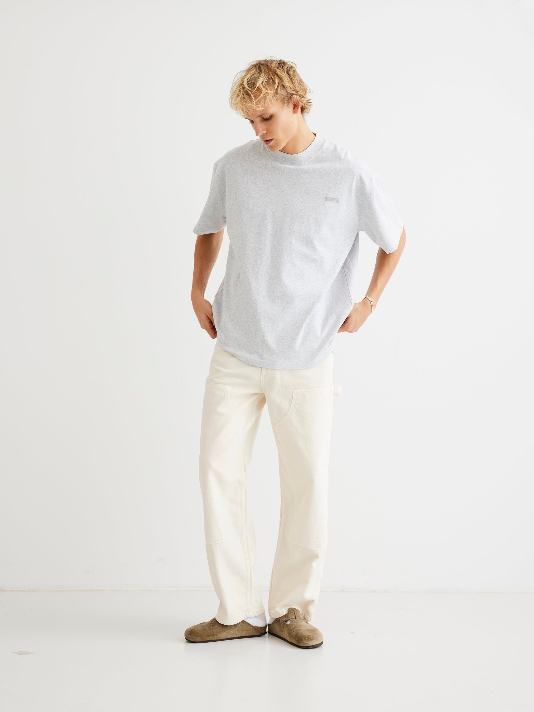 Woodbird WBDizzon Carpenter Pants Off White