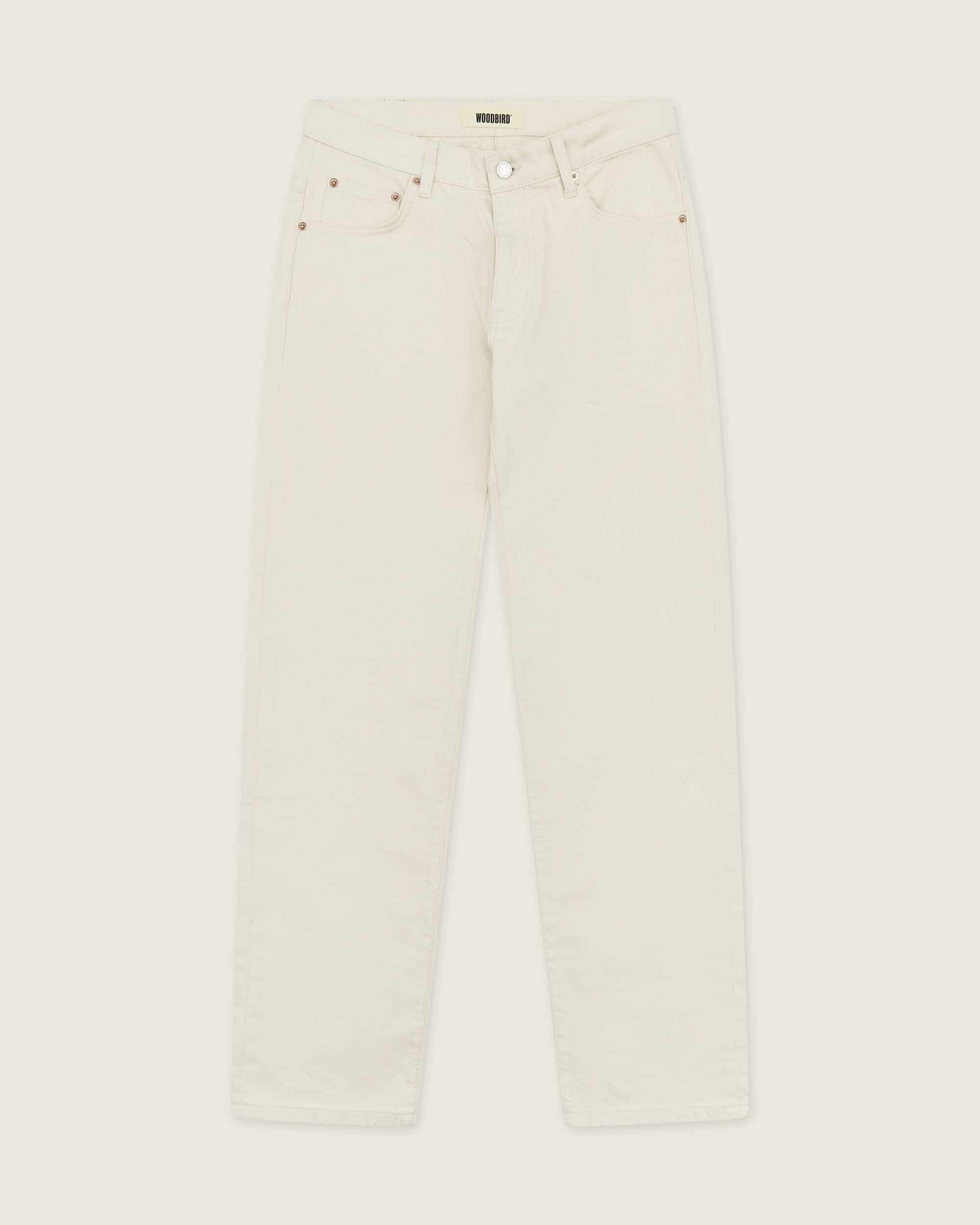 Woodbird WBDoc Twill Pants Jeans Off White