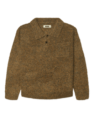 Woodbird WBDom Loop Polo Knits Dark Olive