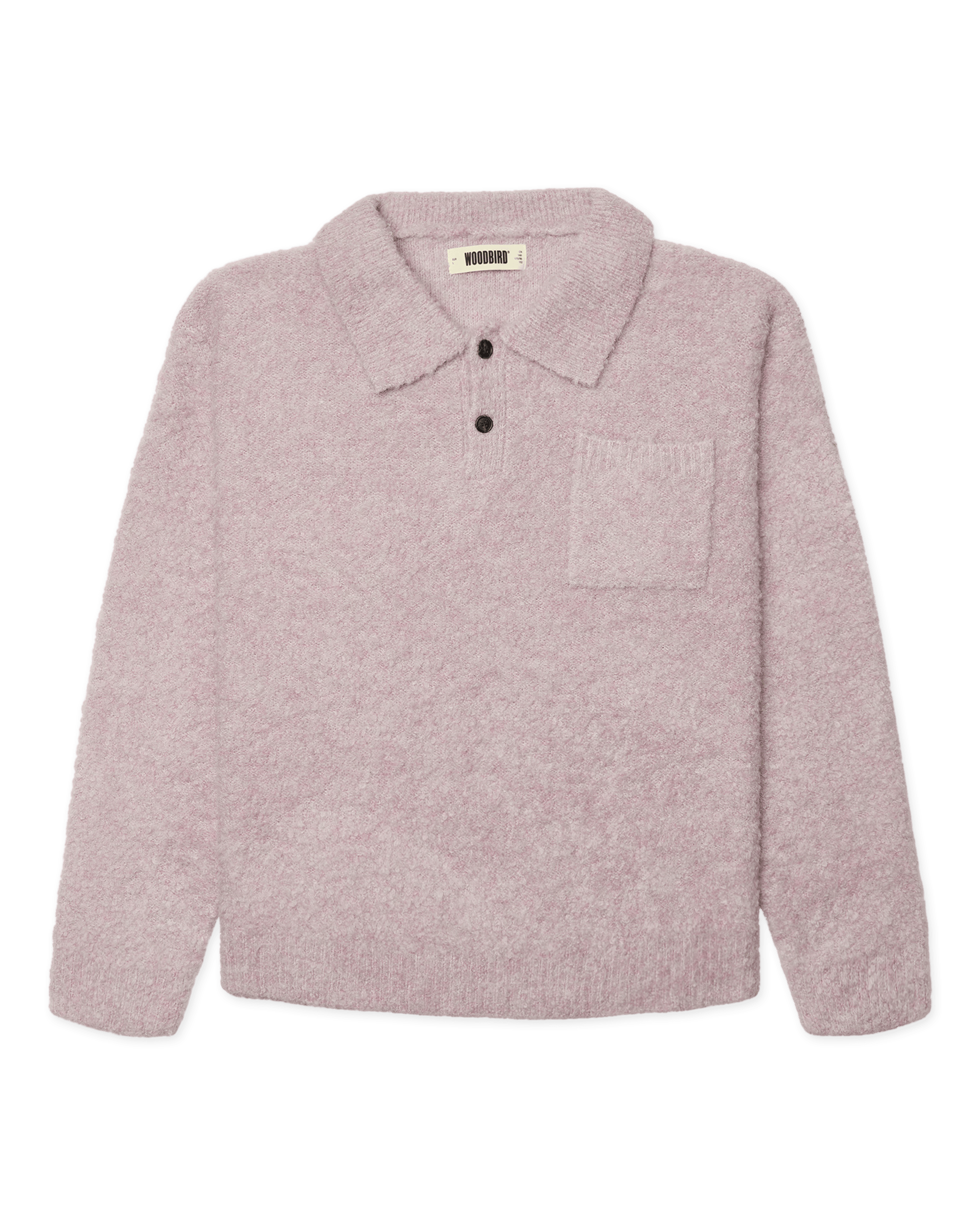 Woodbird WBDom Loop Polo Knits Dusty Violet