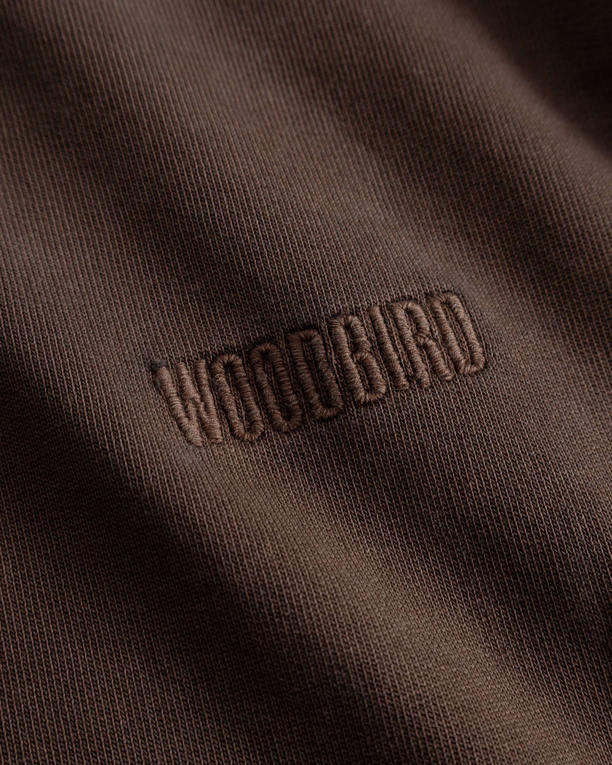 Woodbird WBDon Washed Crew Sweats Brown