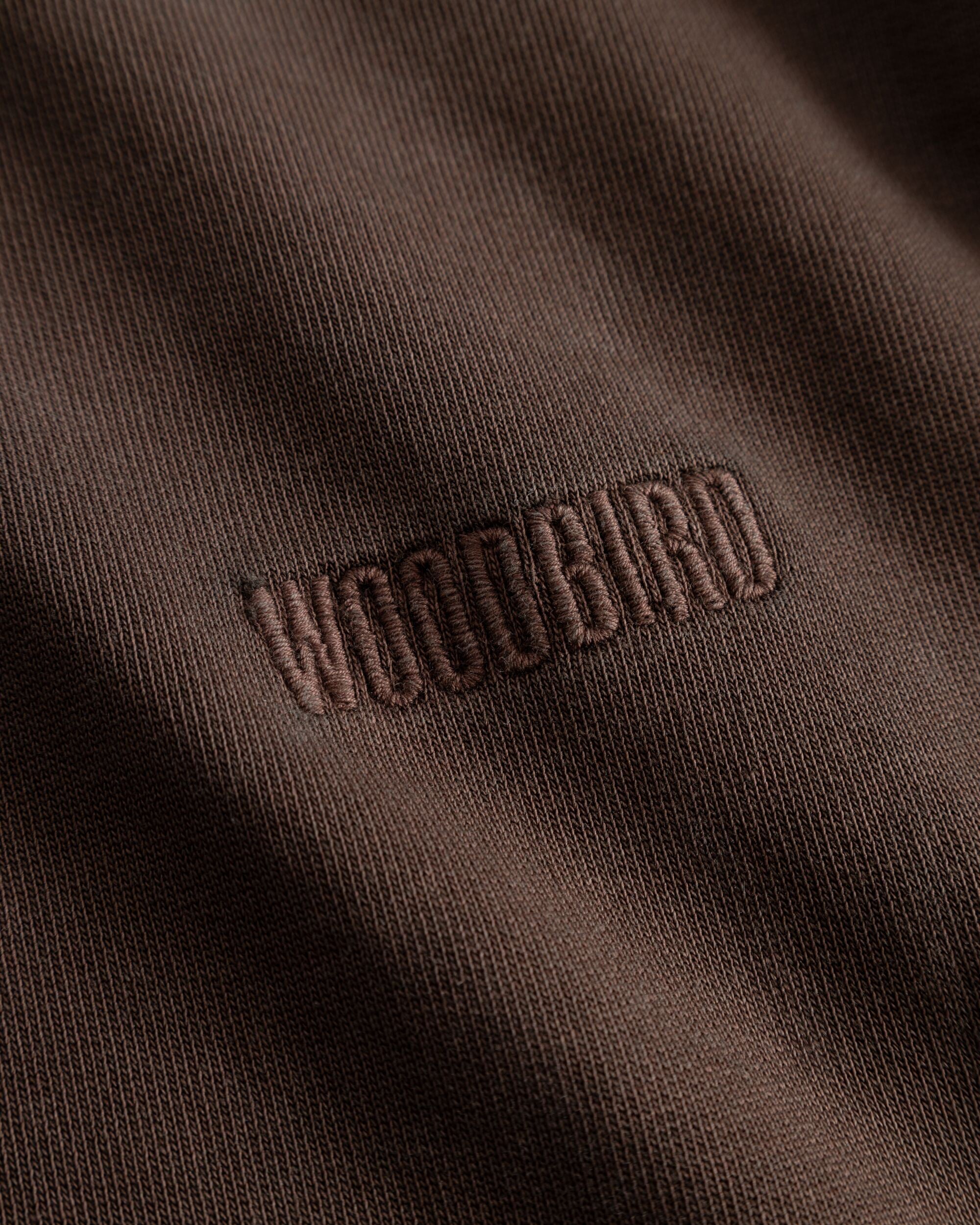 Woodbird WBDon Washed Crew Sweats Brown