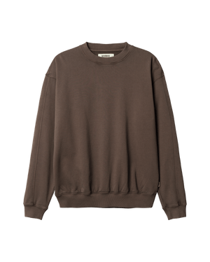 Woodbird WBDon Washed Crew Sweats Brown
