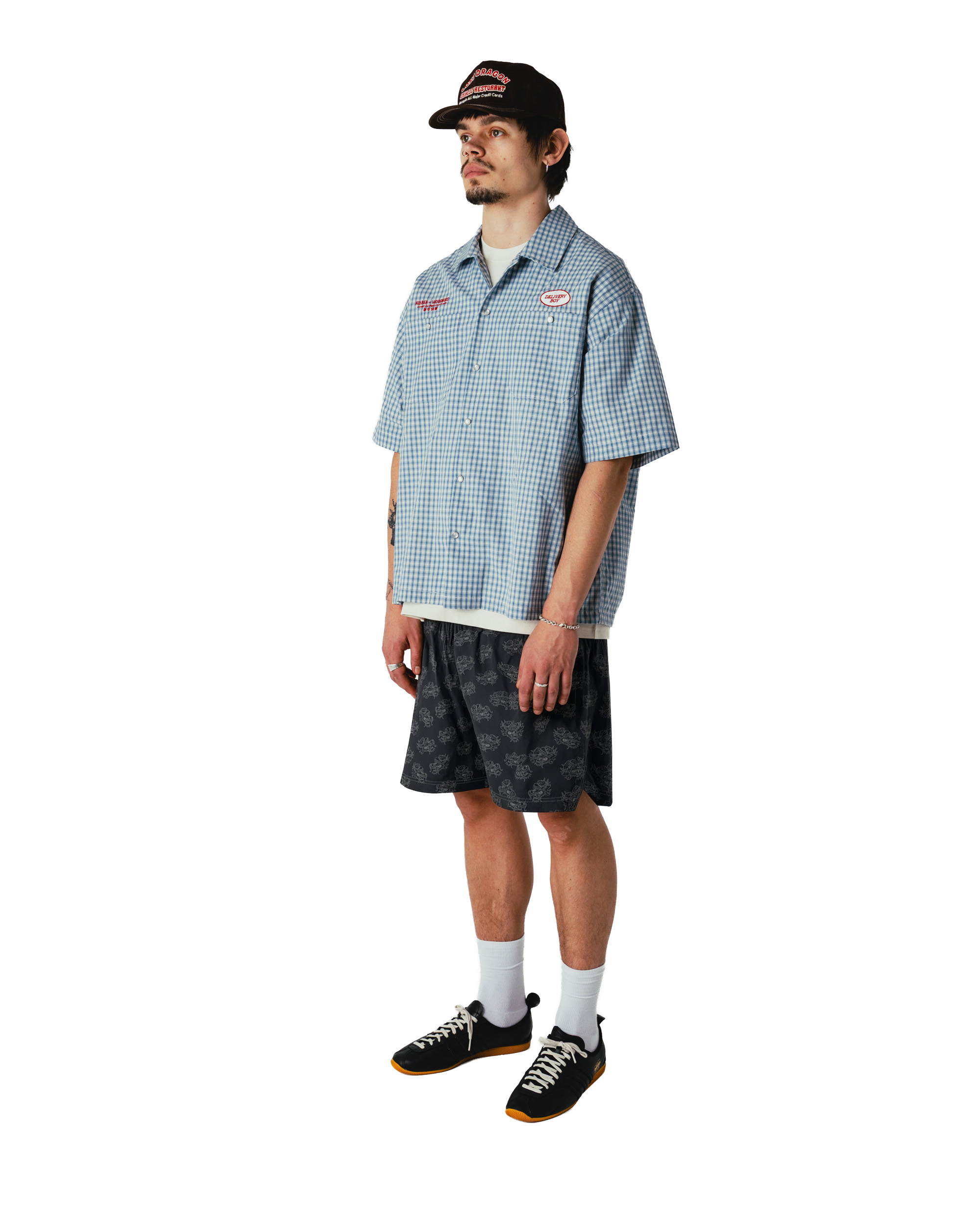 Woodbird WBDragon Shirt NIKBEN Shirts Blue-White