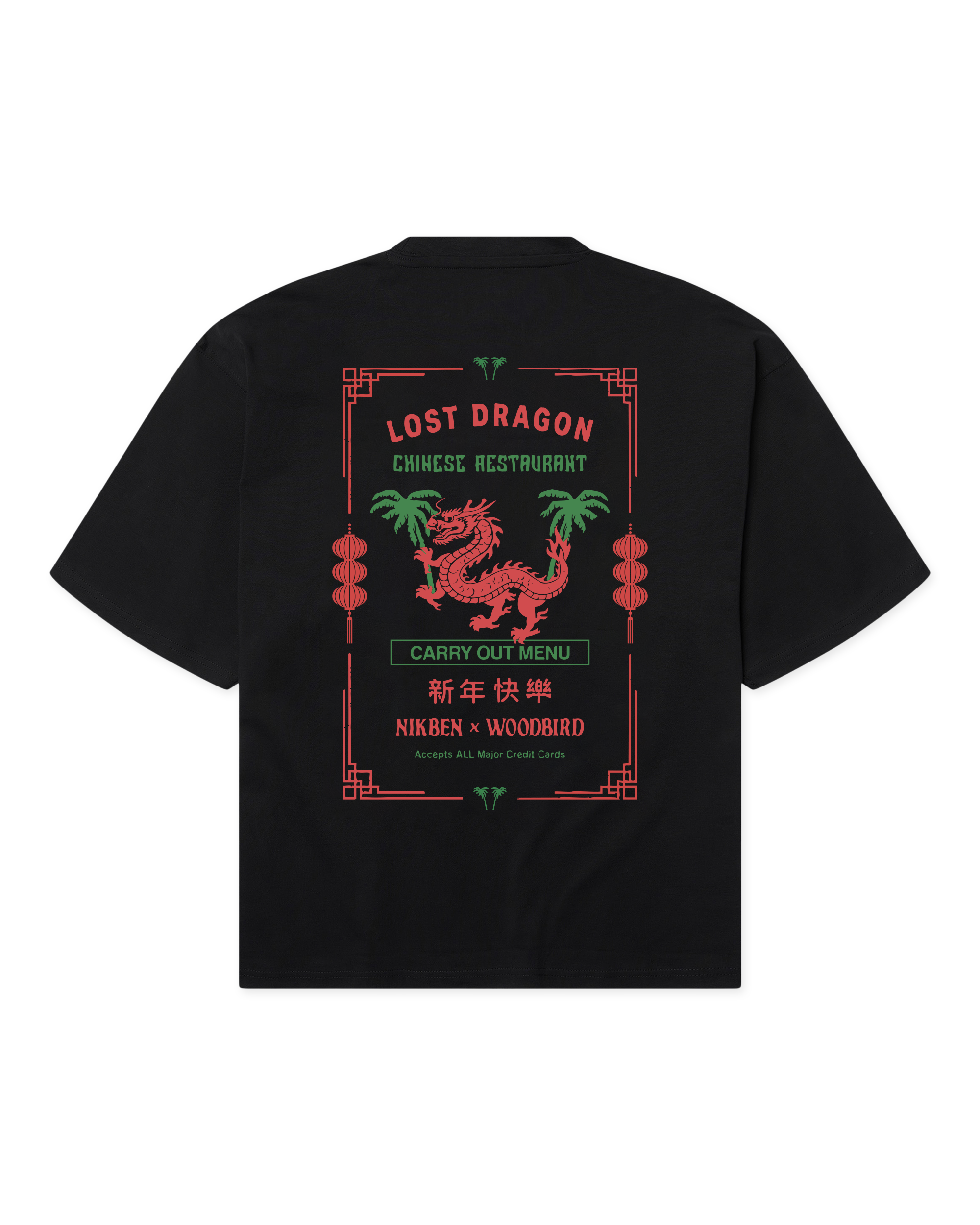 Woodbird WBDragon Tee NIKBEN T-Shirts Black