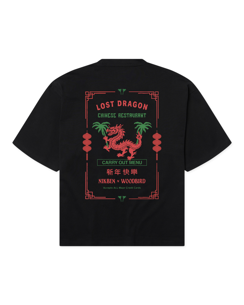 Woodbird WBDragon Tee NIKBEN T-Shirts Black