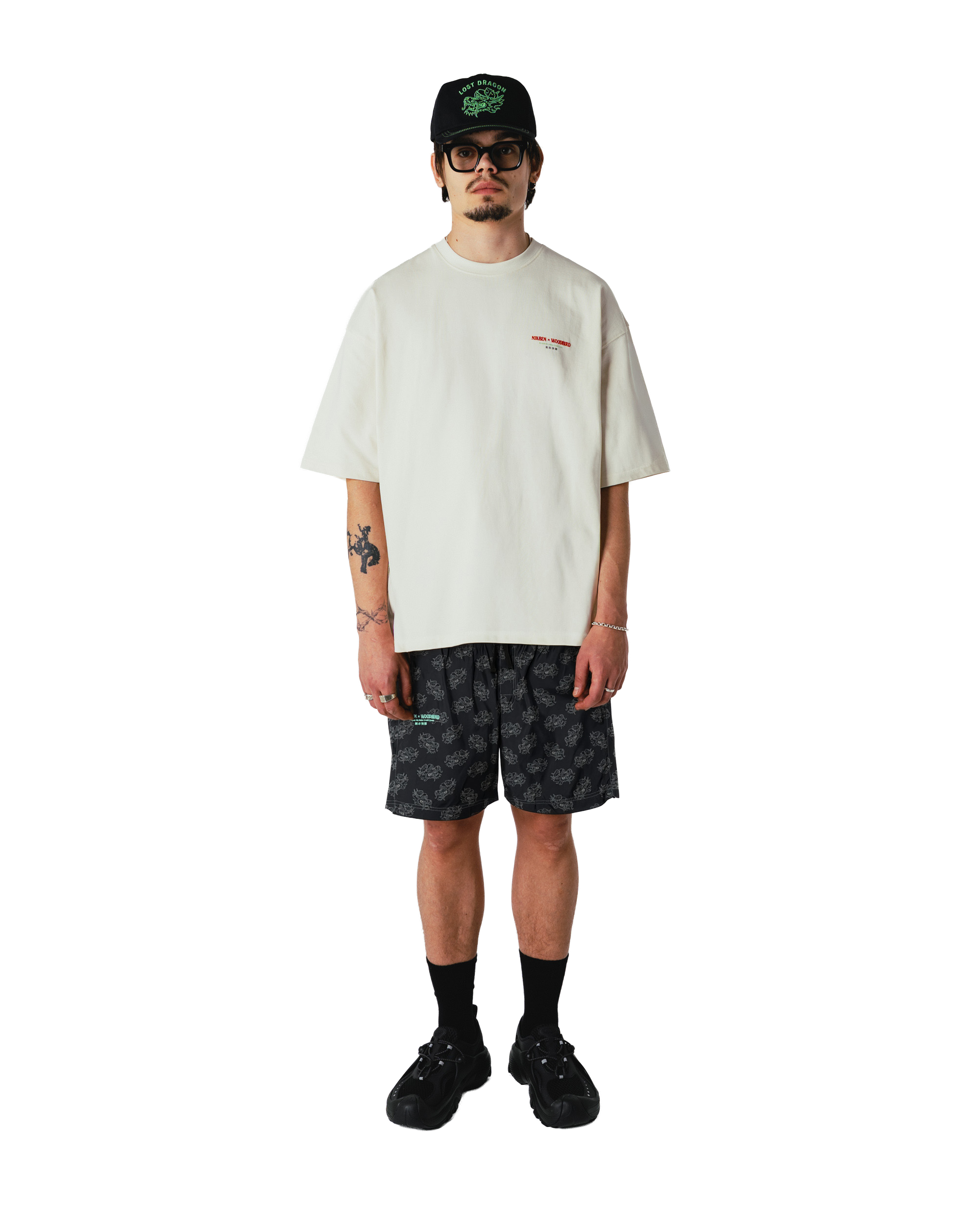 Woodbird WBDragon Tee NIKBEN T-Shirts Off White