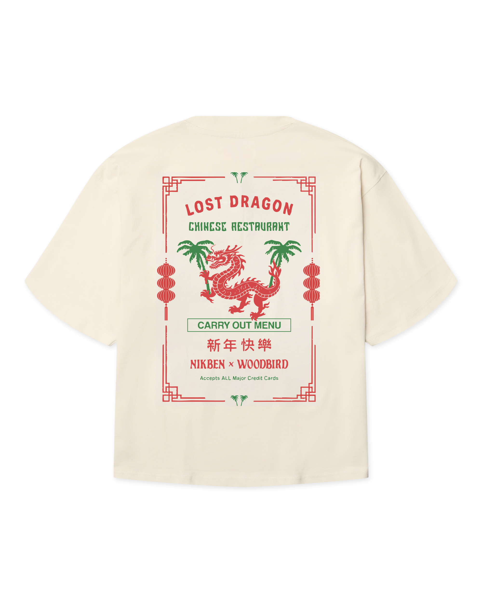 Woodbird WBDragon Tee NIKBEN T-Shirts Off White