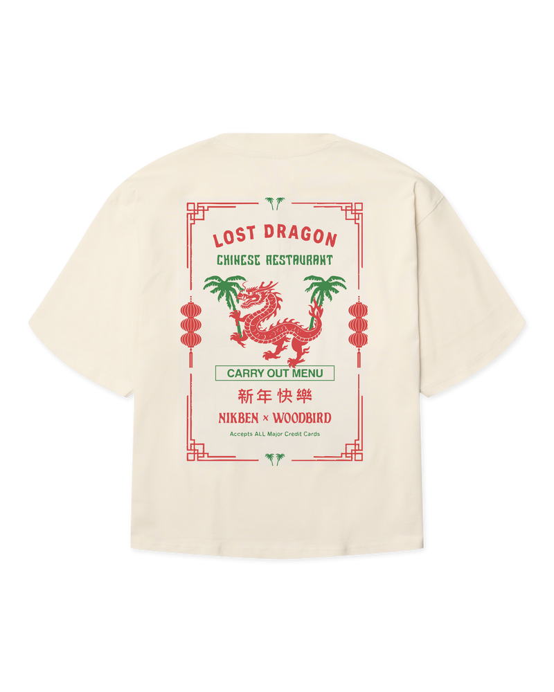 Woodbird WBDragon Tee NIKBEN T-Shirts Off White