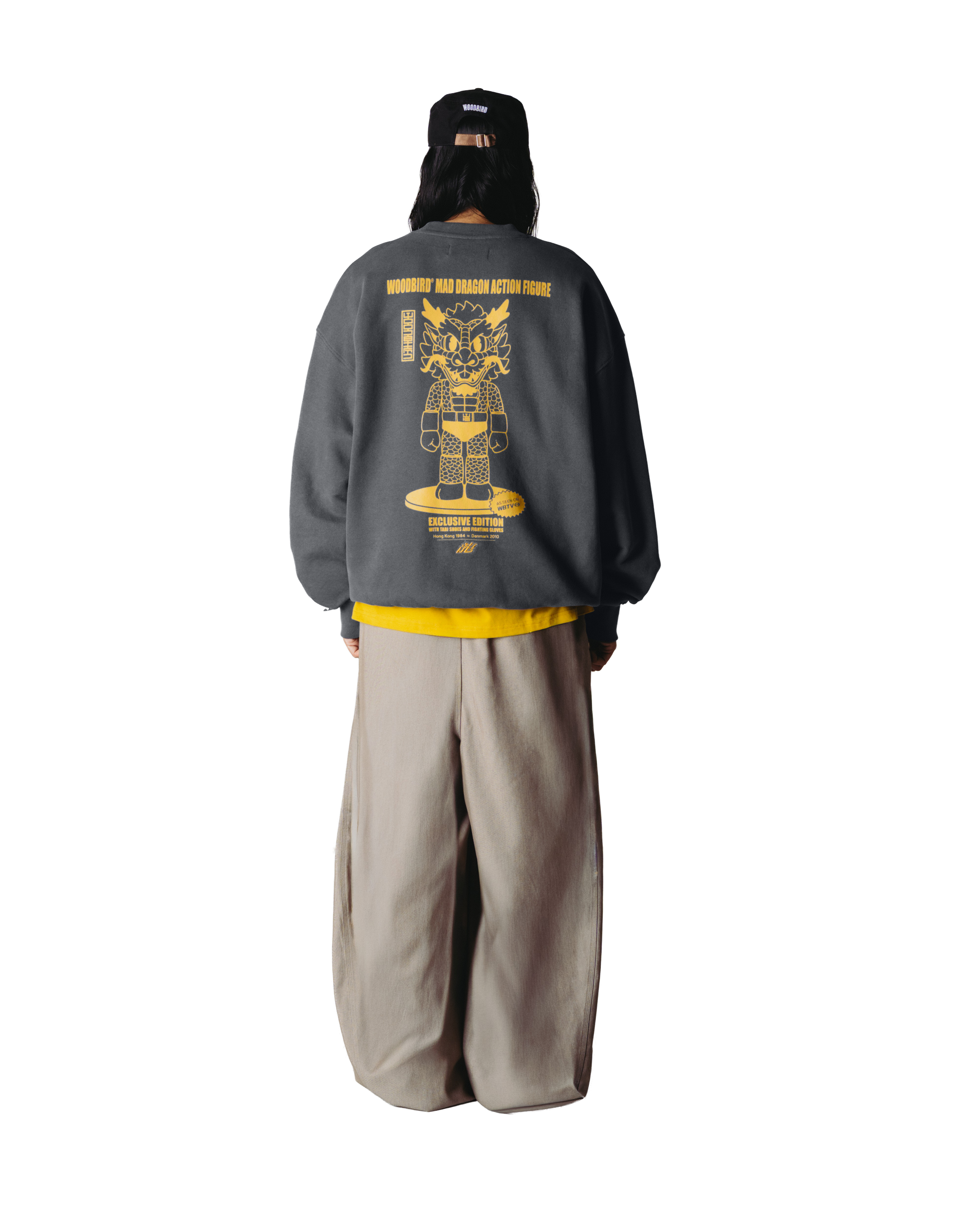 Woodbird WBDuke Action Crew Sweats Slate Blue