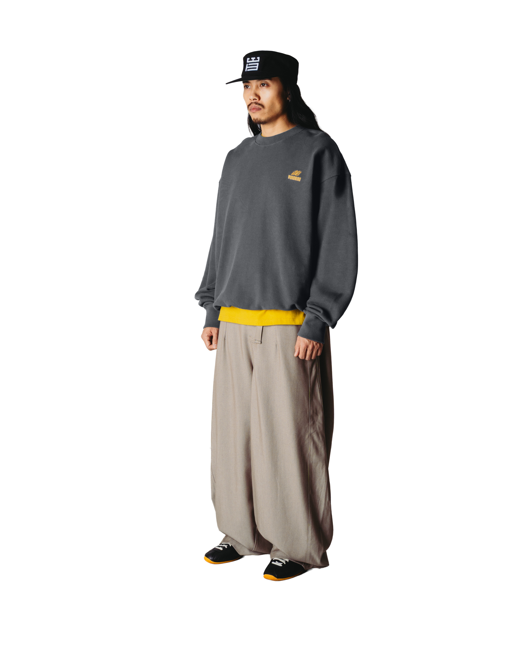 Woodbird WBDuke Action Crew Sweats Slate Blue