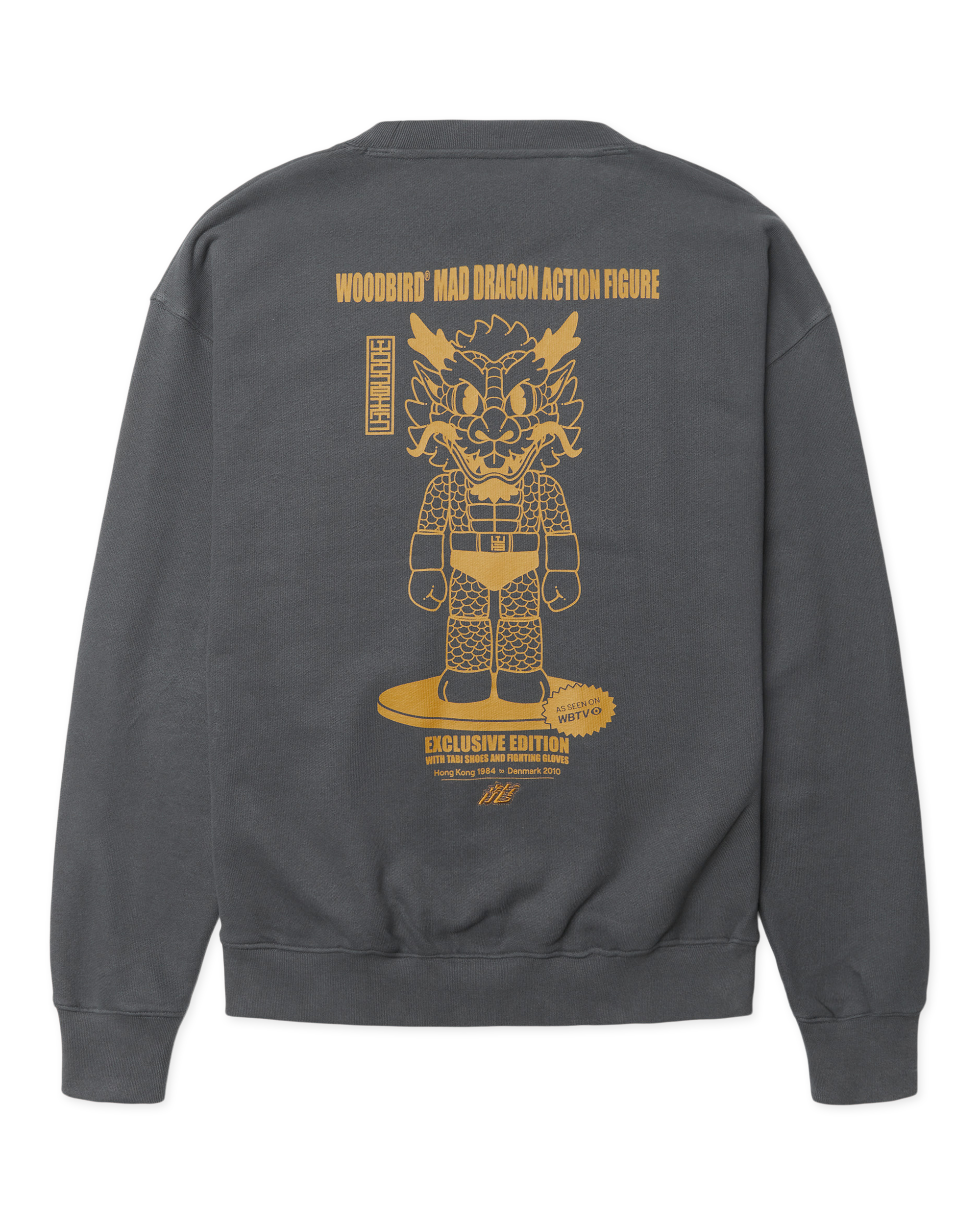 Woodbird WBDuke Action Crew Sweats Slate Blue