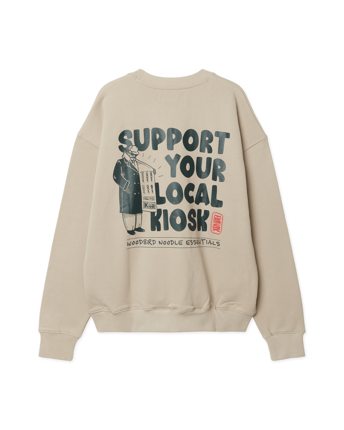 Woodbird WBDuke Support Crew Sweats Taupe
