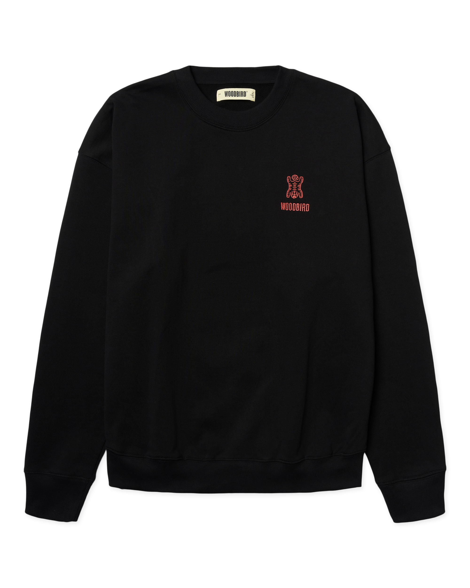 Woodbird WBDuke Tiger Crew Sweats Black