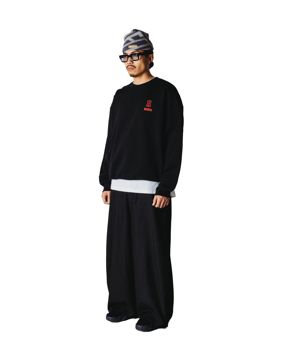 Woodbird WBDuke Tiger Crew Sweats Black