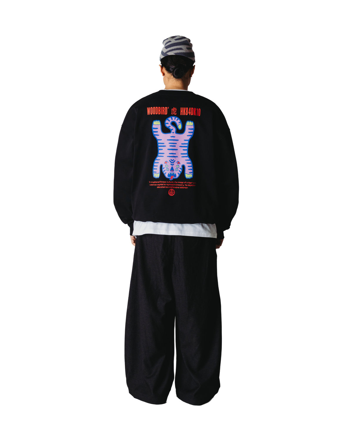 Woodbird WBDuke Tiger Crew Sweats Black