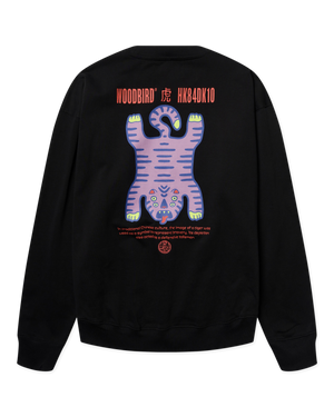 Woodbird WBDuke Tiger Crew Sweats Black
