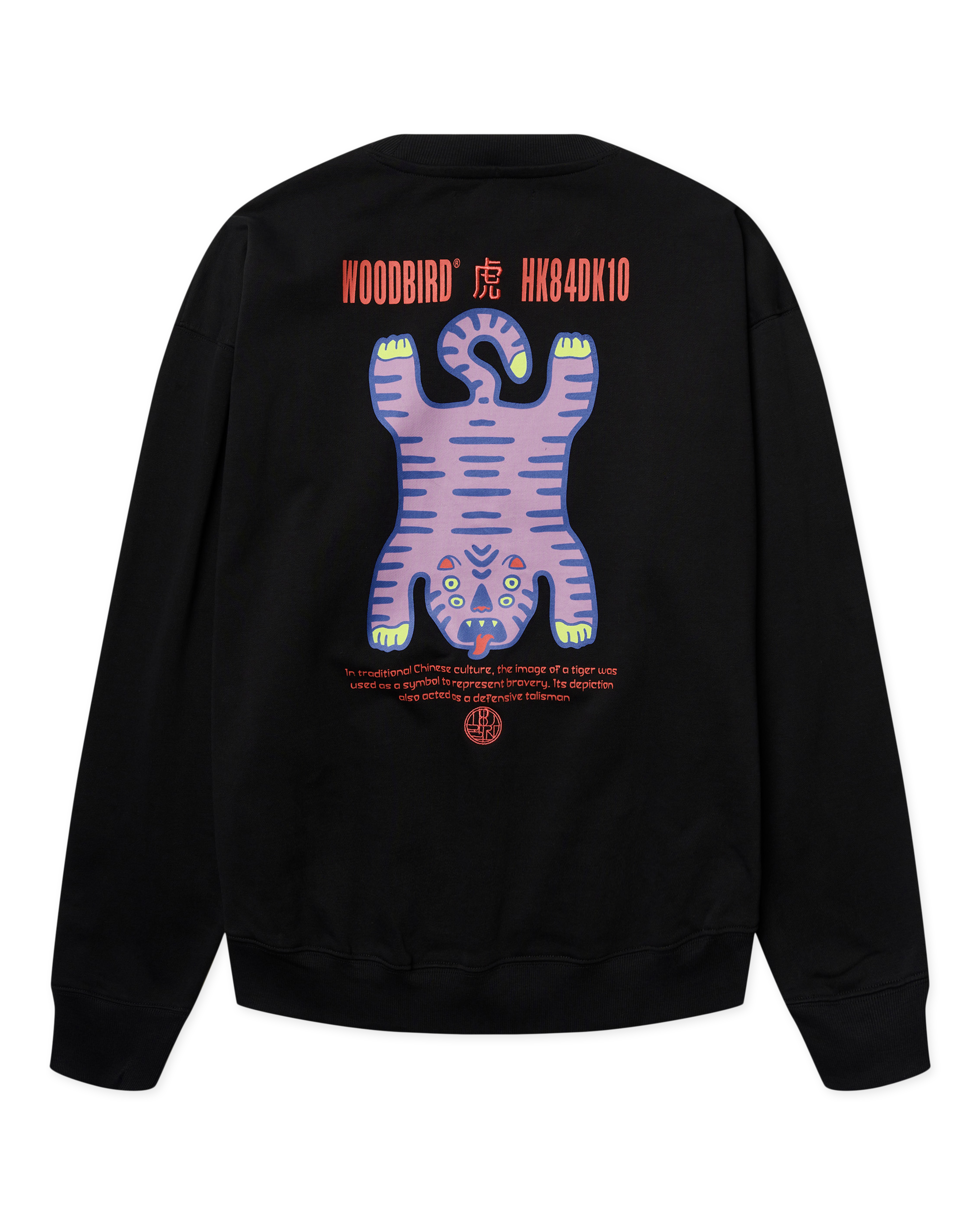 Woodbird WBDuke Tiger Crew Sweats Black