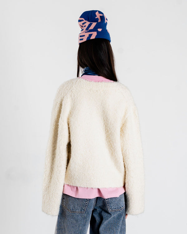 Woodbird Female WBEa Teddy Cardigan Knits Off White