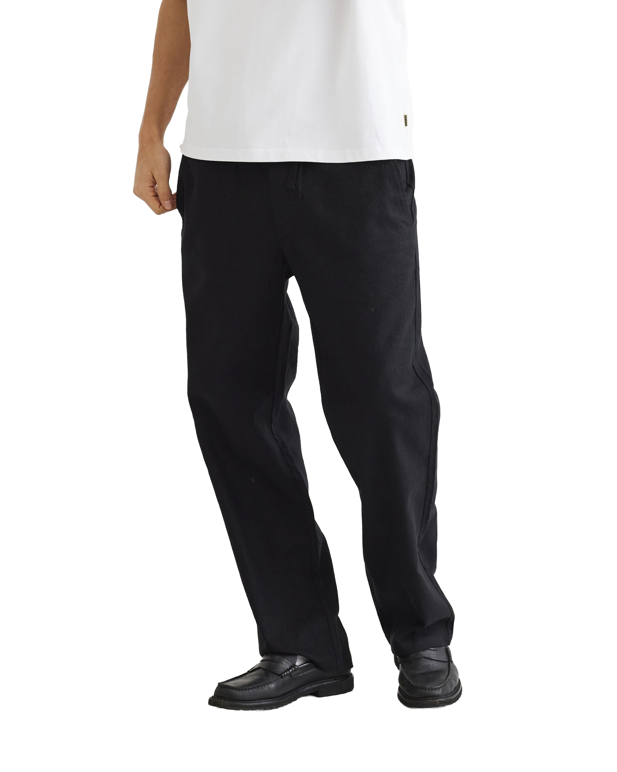 Woodbird WBEik Linen Pant Pants Black