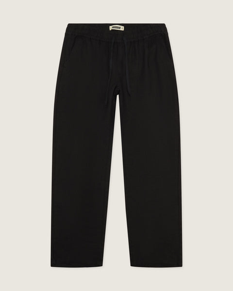 パンツ 2tuck black linen slacks pants パンツ 2tuck black linen slacks pants LINEN 2TUCK SLACKS