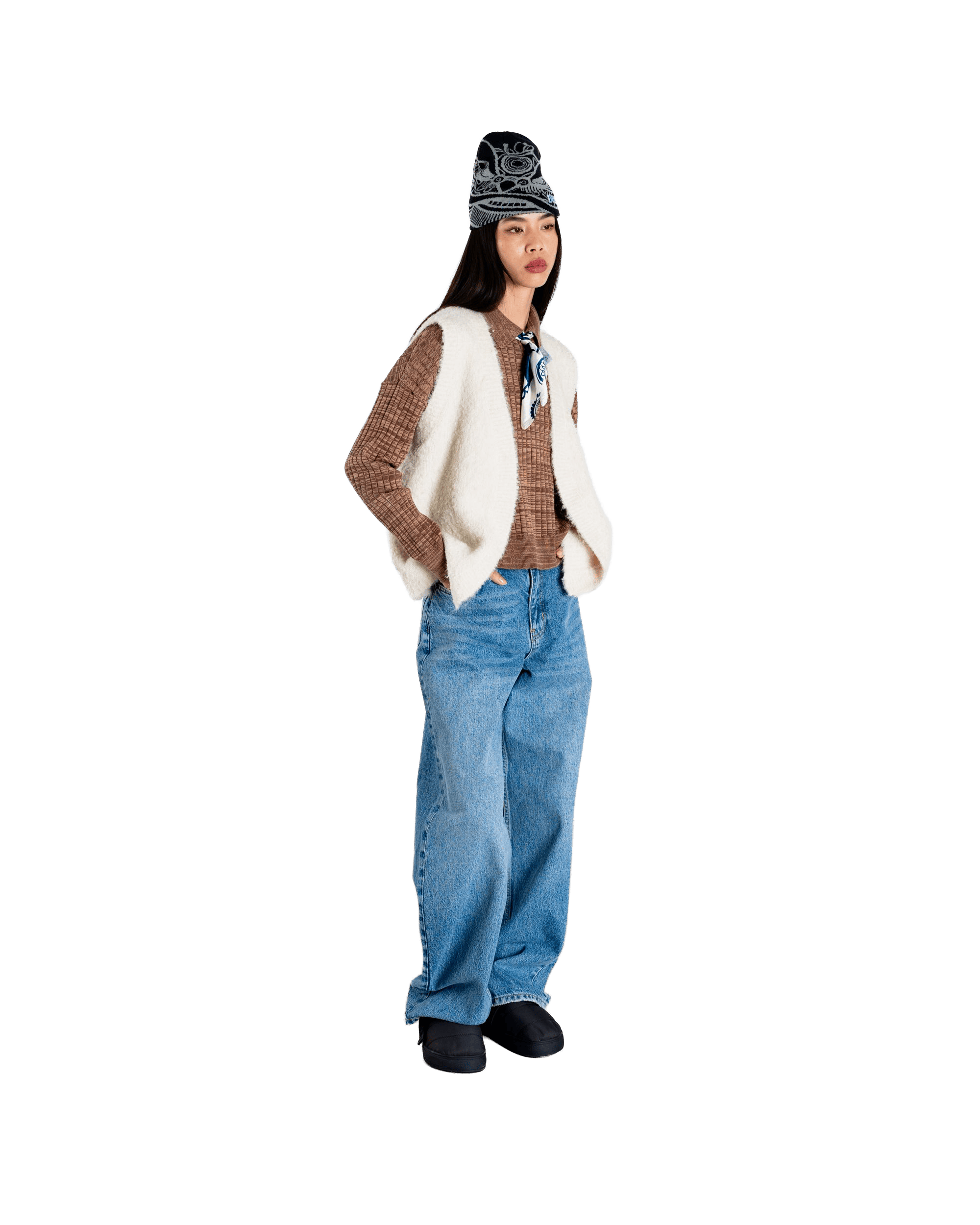 Woodbird Female WBEva Teddy Vest Knits Off White