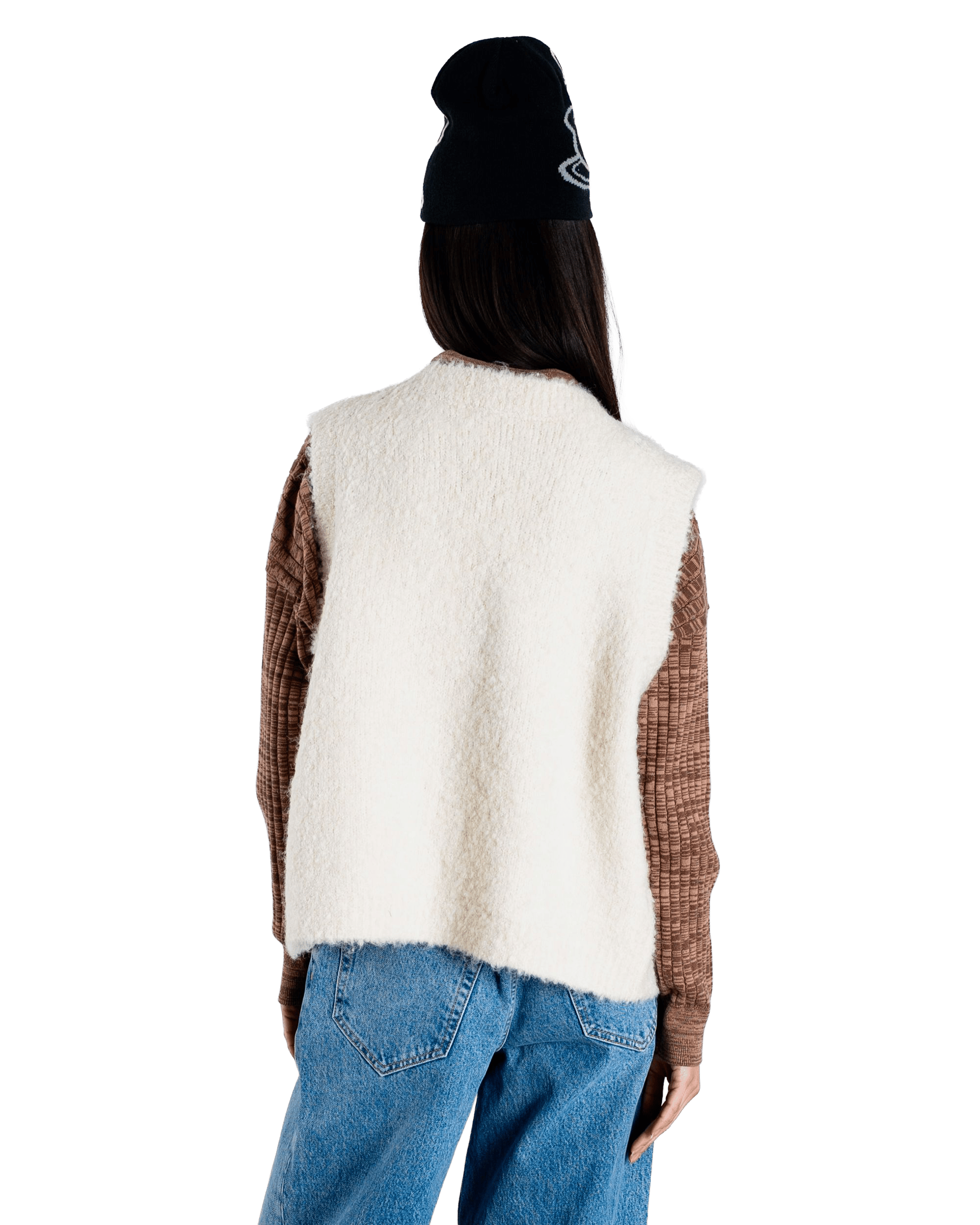 Woodbird Female WBEva Teddy Vest Knits Off White