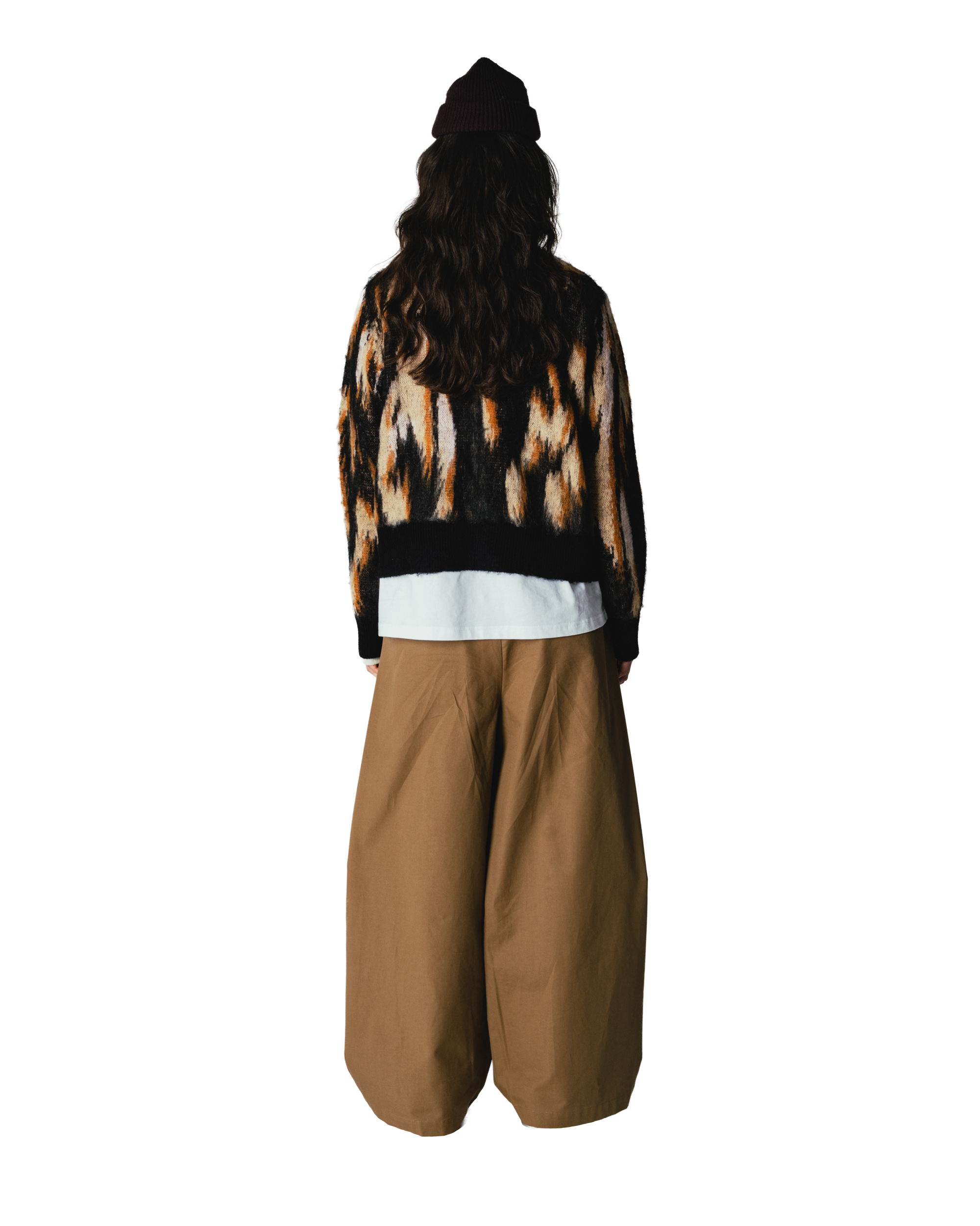 Woodbird Female WBFen Multi Cardigan Knits Sand-Black