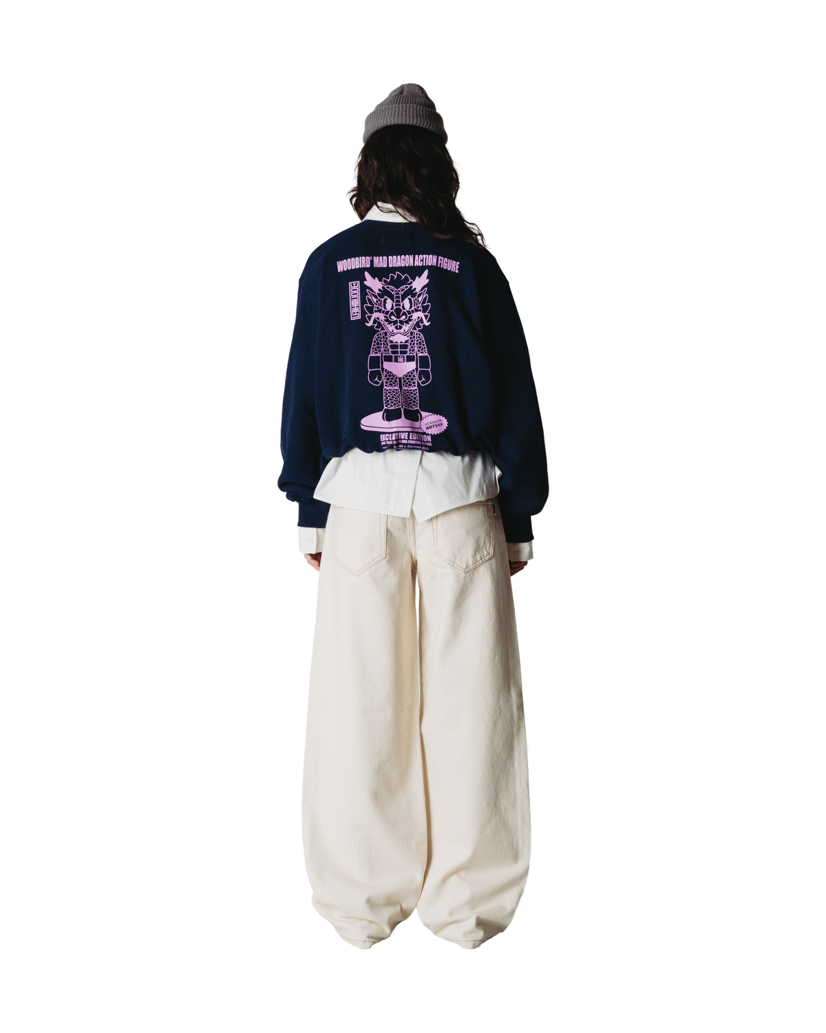 Woodbird Female WBFranka Action Crew Sweats Dark Navy