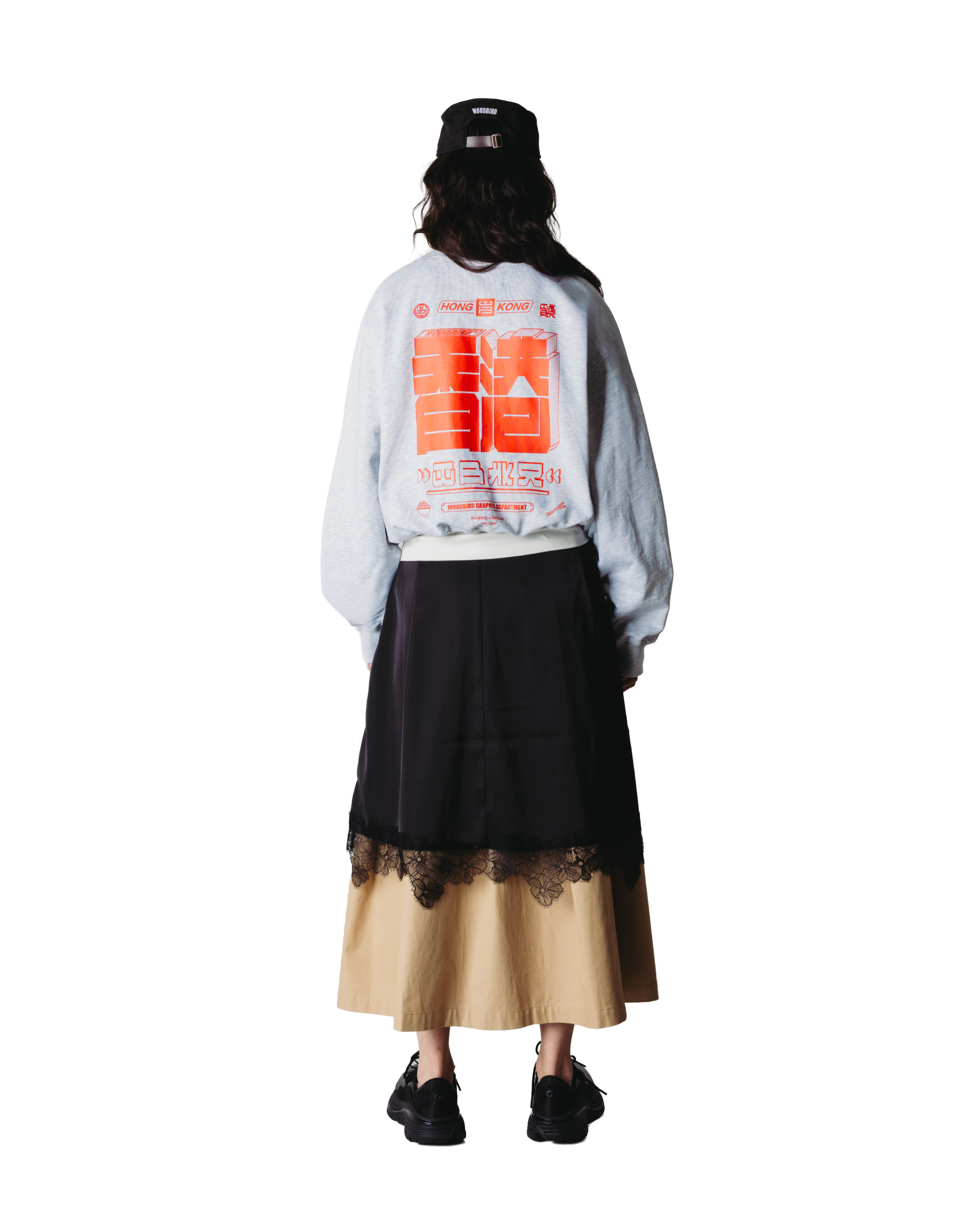 Woodbird Female WBFranka HK Crew Sweats Grey Melange