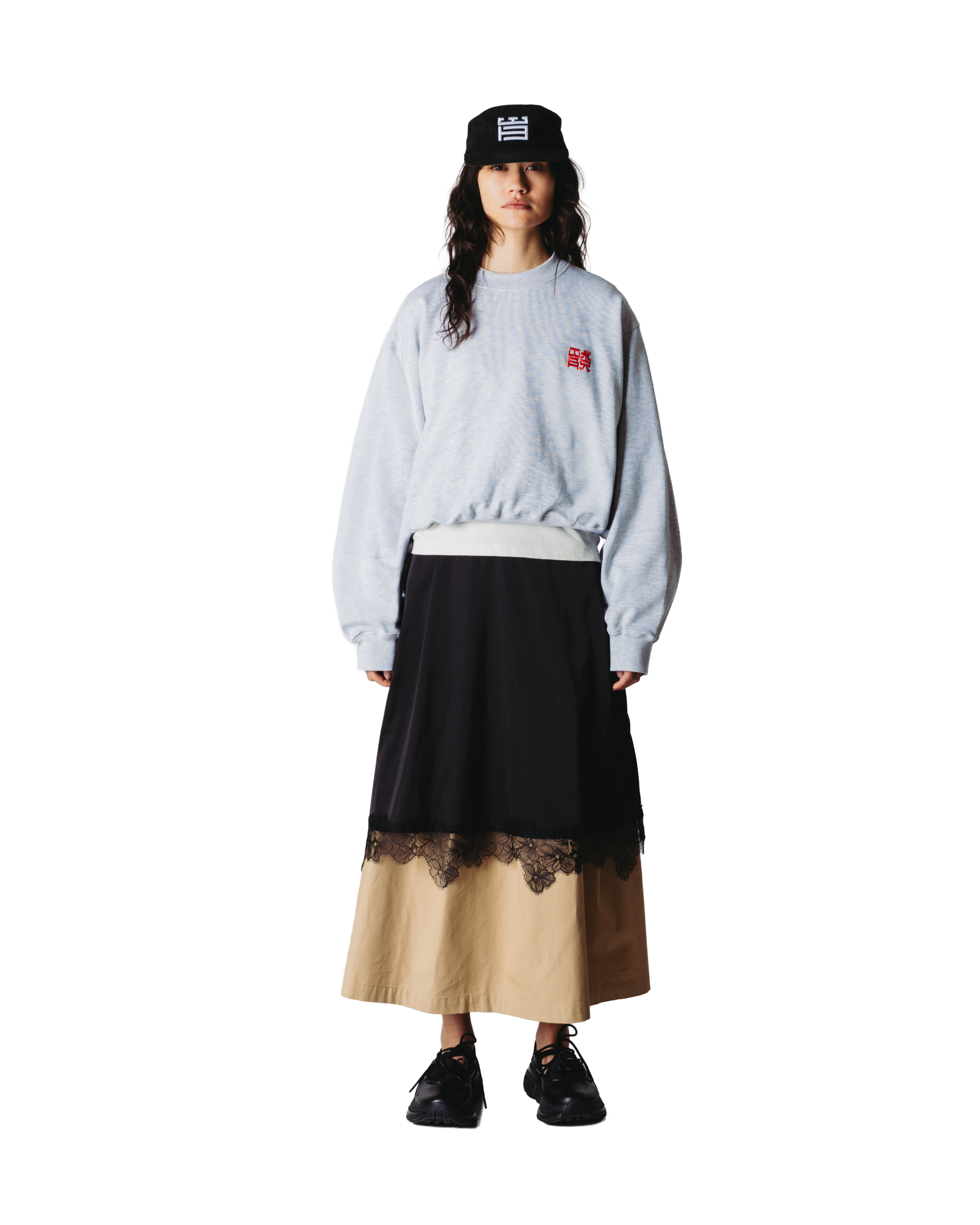 Woodbird Female WBFranka HK Crew Sweats Grey Melange
