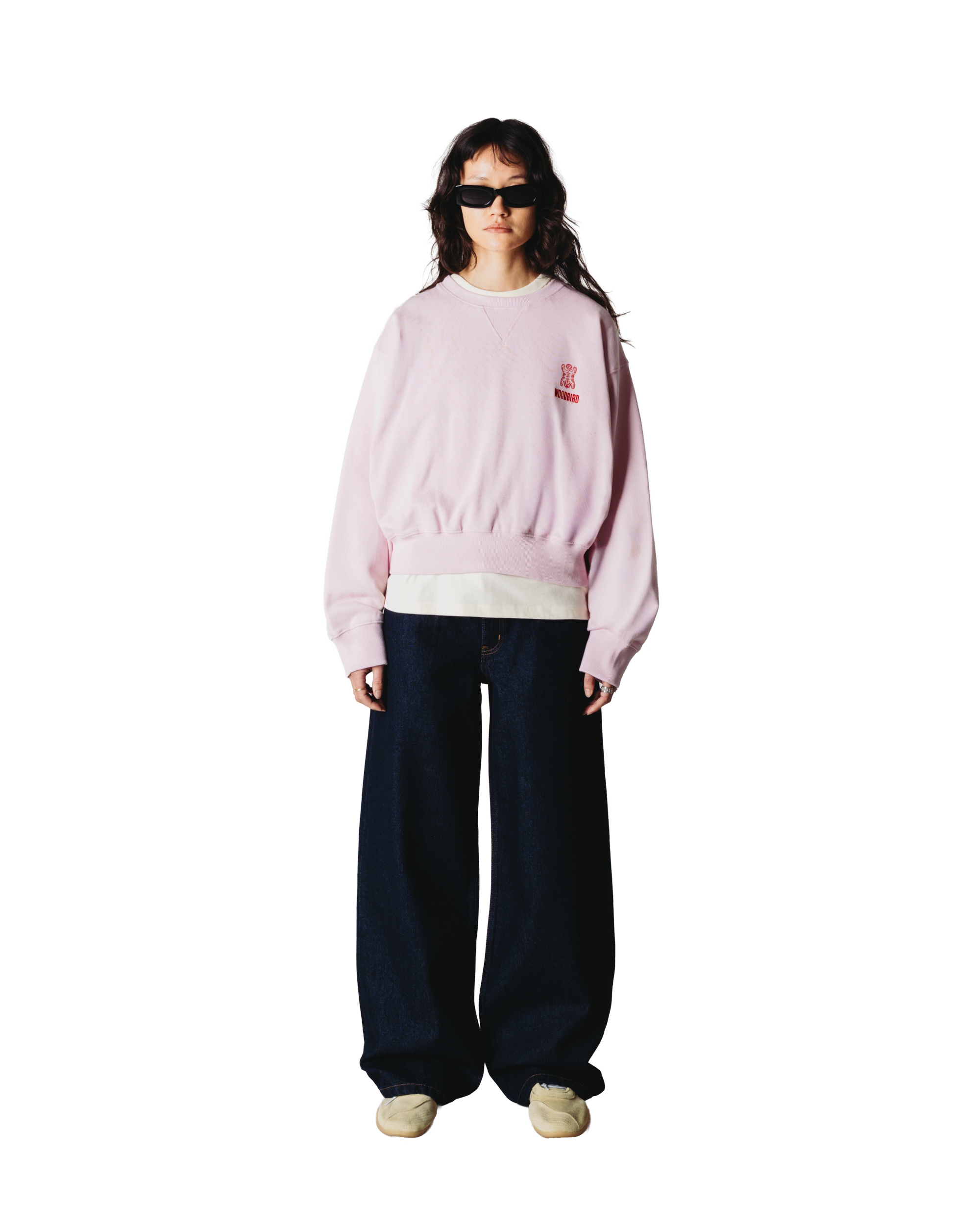 Woodbird Female WBFranka Tiger Crew Sweats Violet