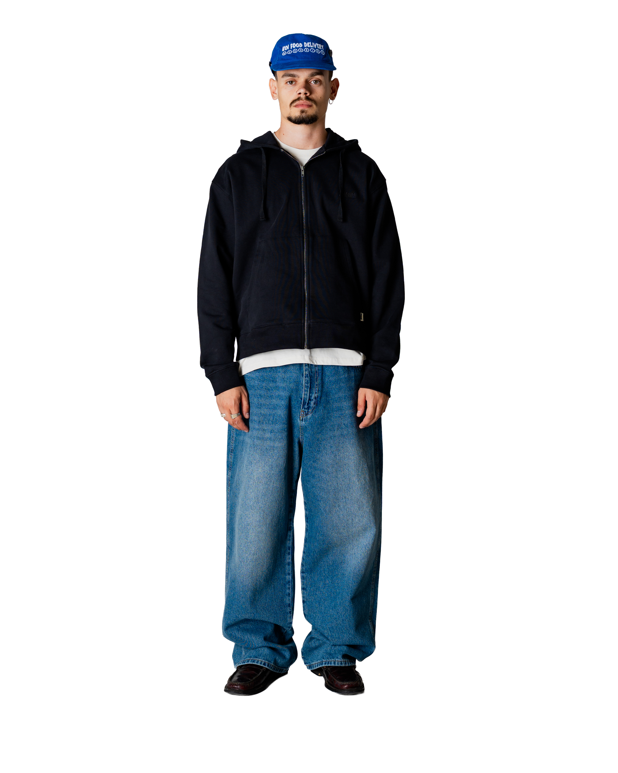 Woodbird WBFuji Base Zip Hoodie Sweats Black