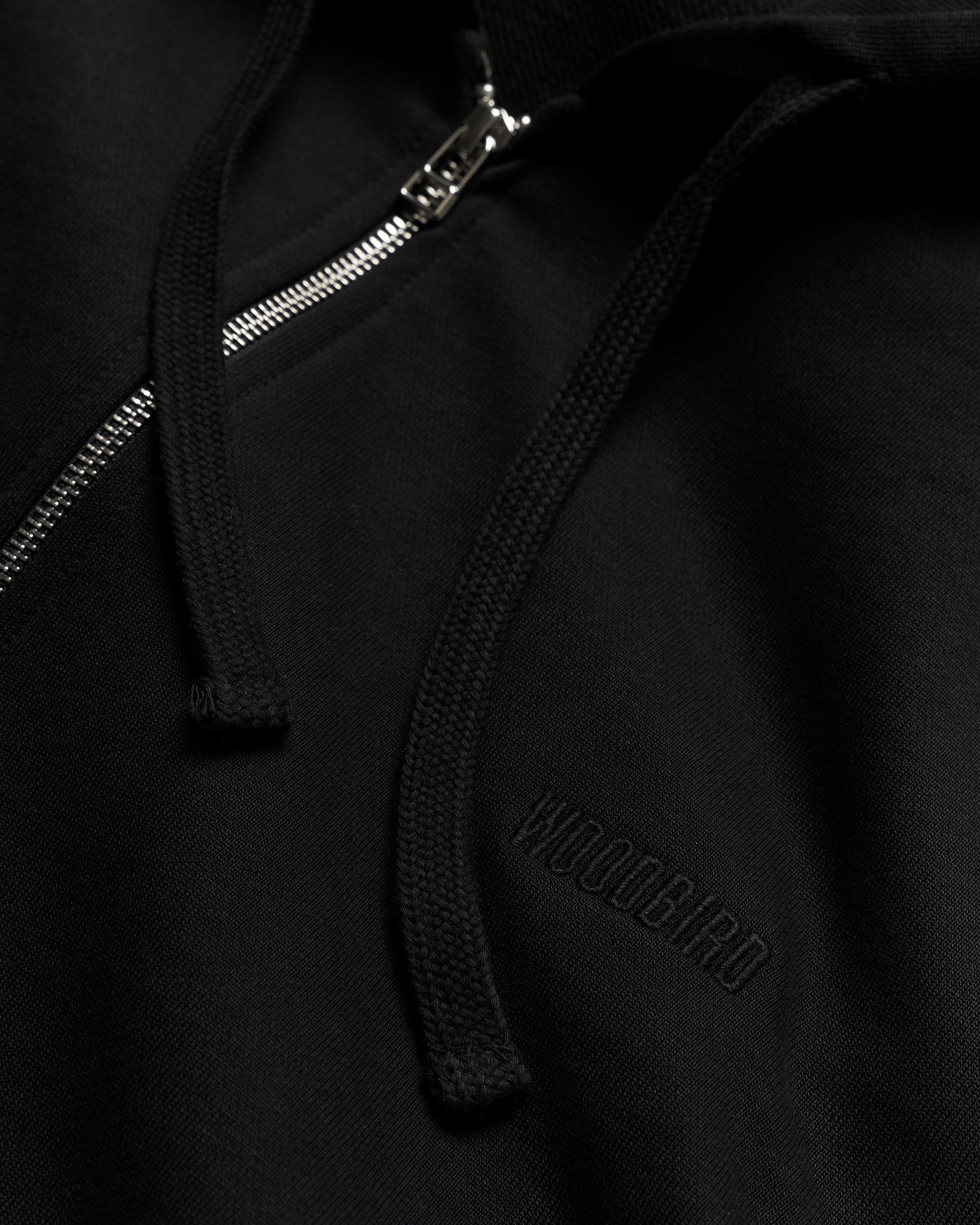 Woodbird WBFuji Base Zip Hoodie Sweats Black