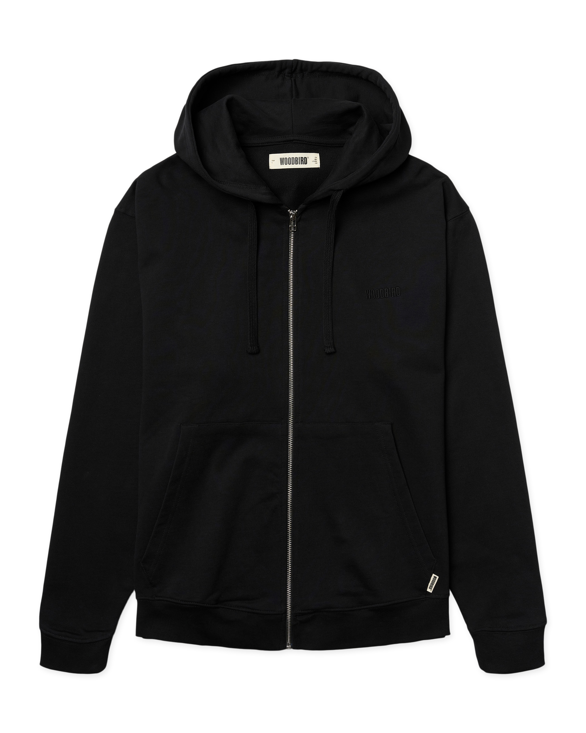 Woodbird WBFuji Base Zip Hoodie Sweats Black