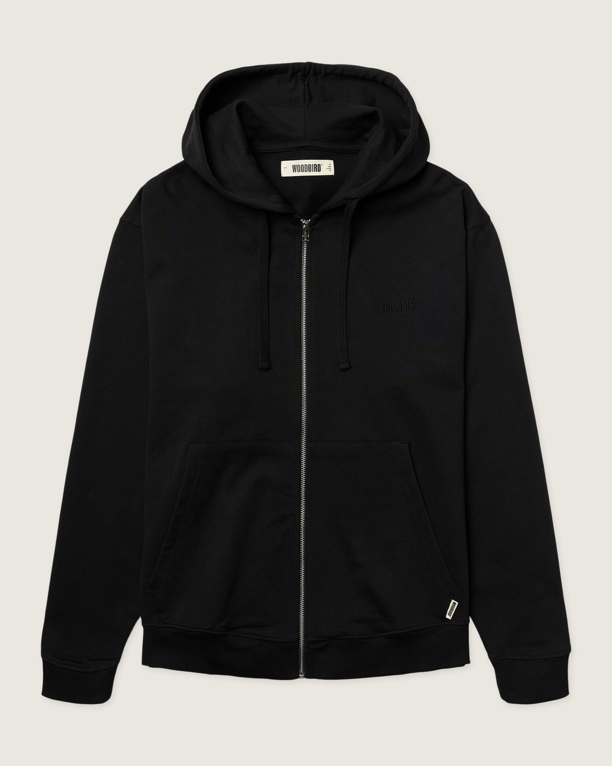 Woodbird WBFuji Base Zip Hoodie Sweats Black