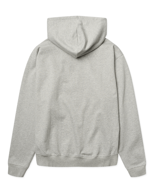 Woodbird WBFuji Base Zip Hoodie Sweats Light Grey Melange