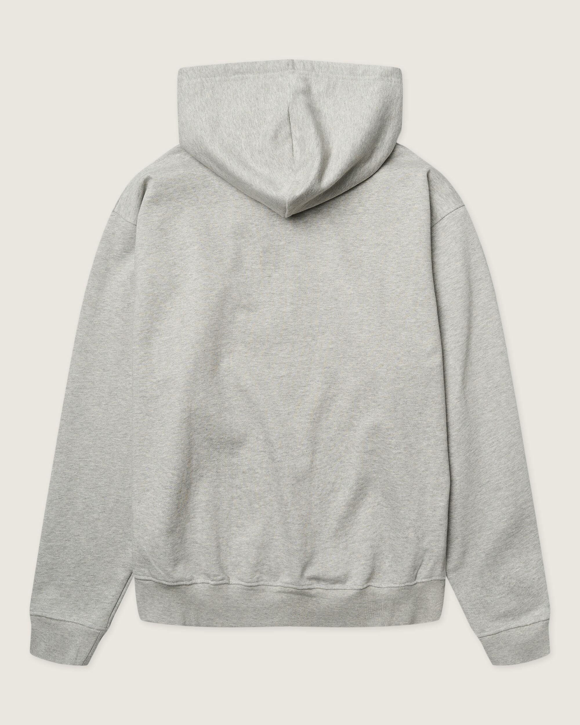 Woodbird WBFuji Base Zip Hoodie Sweats Light Grey Melange