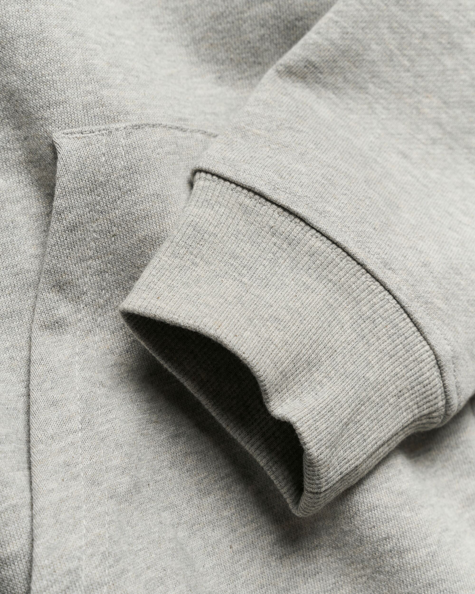 Woodbird WBFuji Base Zip Hoodie Sweats Light Grey Melange