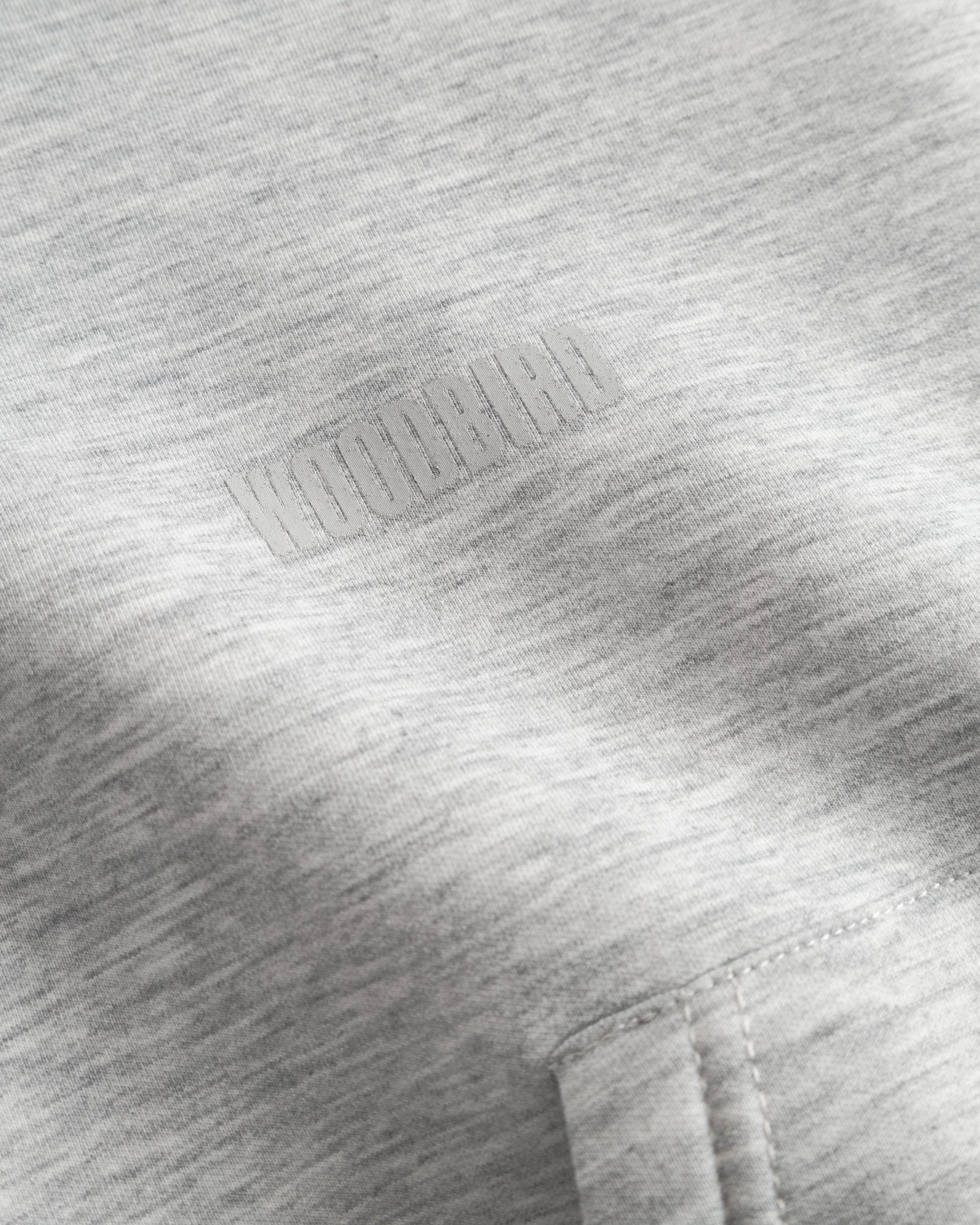 Woodbird WBFuji Scuba Zip Hoodie Sweats Light Grey Melange