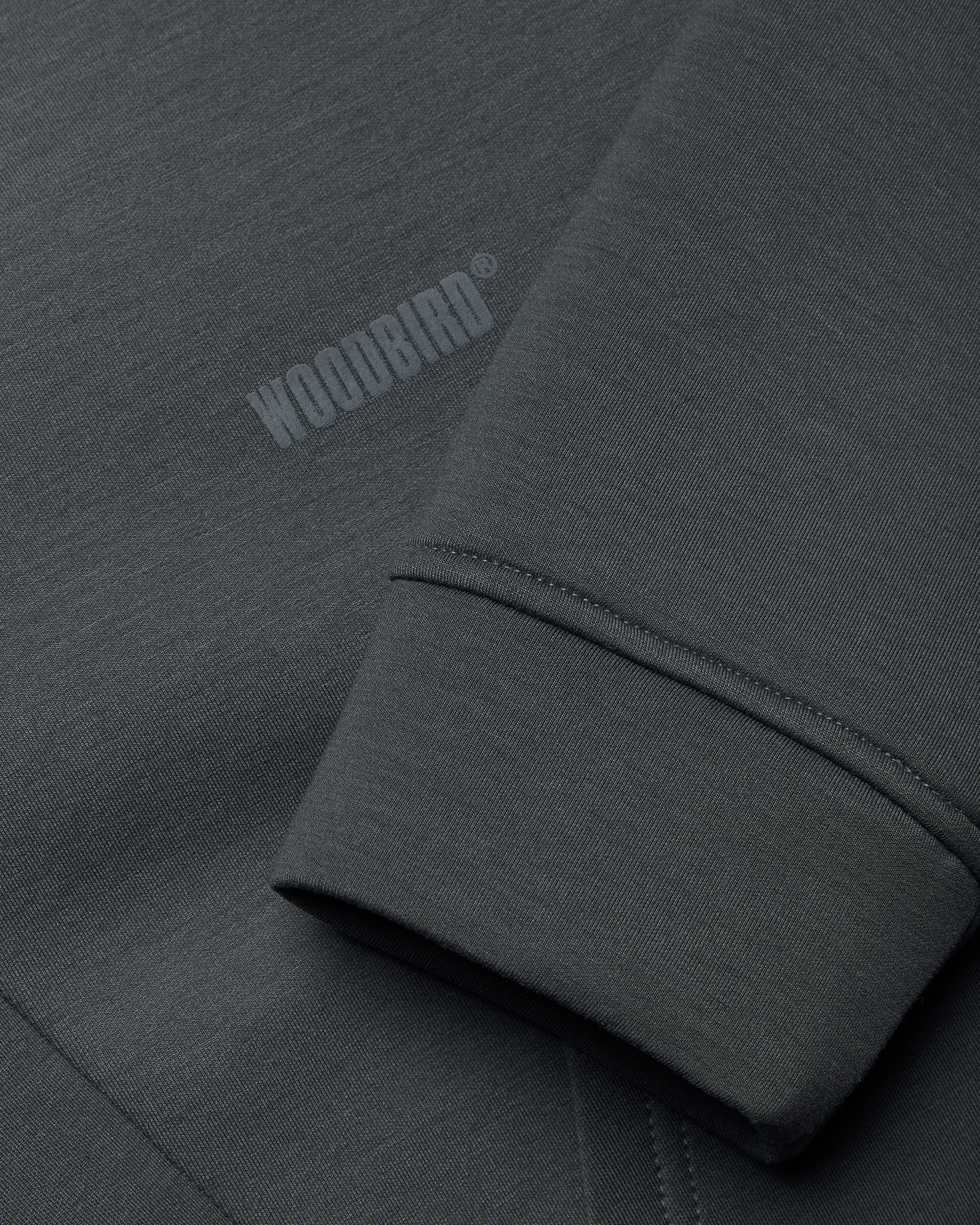 Woodbird WBFuji Scuba Zip Hoodie Sweats Slate Blue