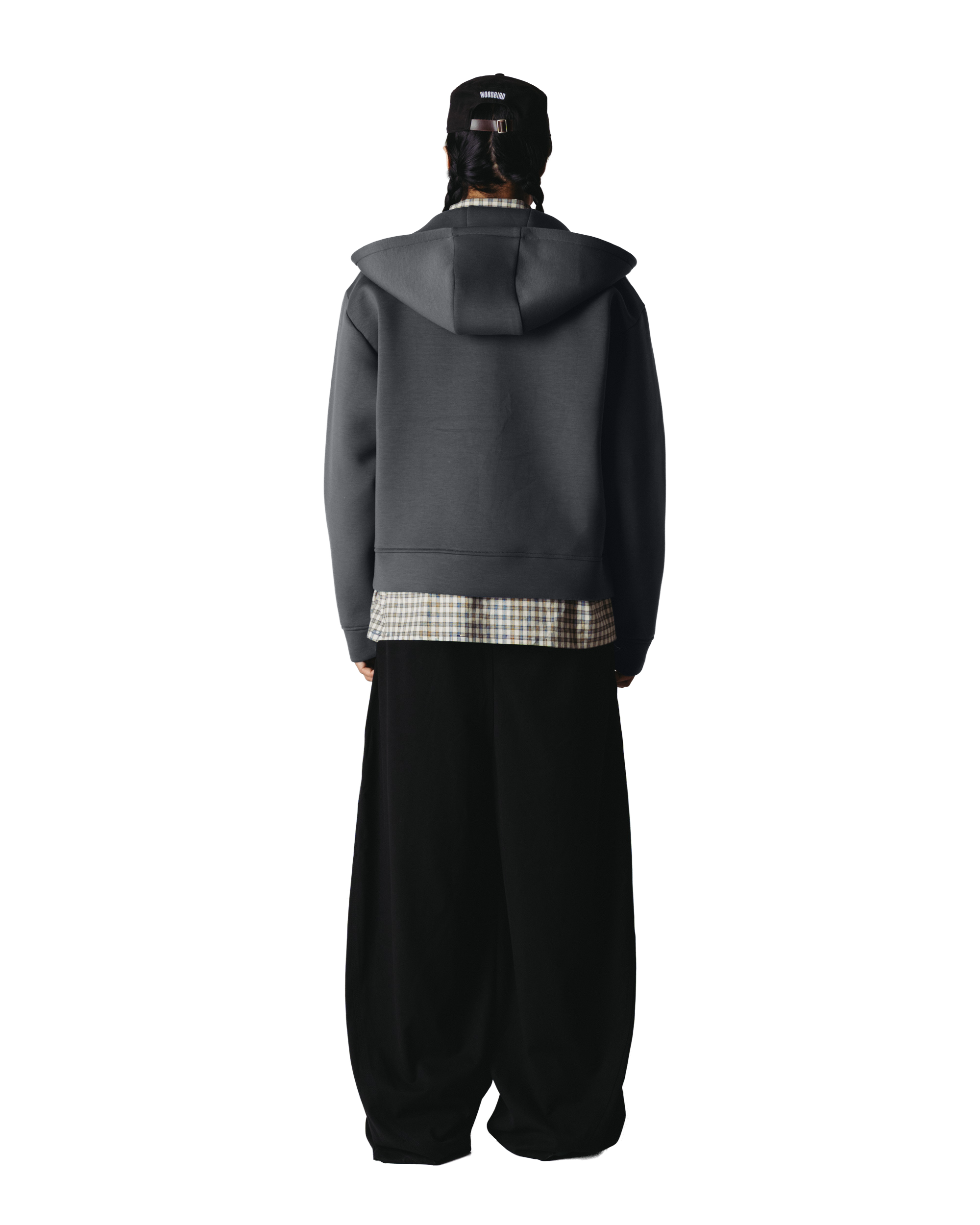 Woodbird WBFuji Scuba Zip Hoodie Sweats Slate Blue