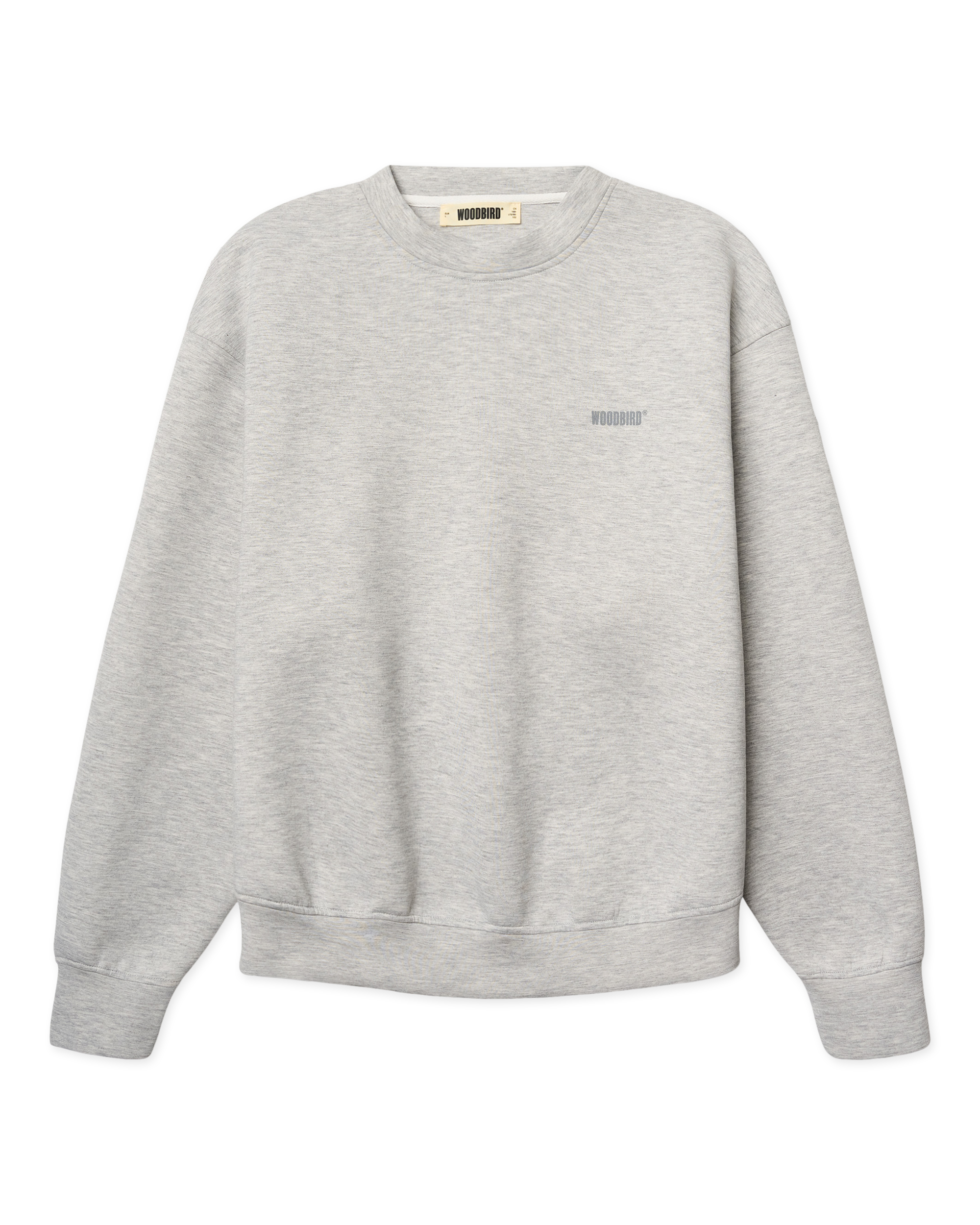 Woodbird WBFuko Scuba Crew Sweats Grey Melange