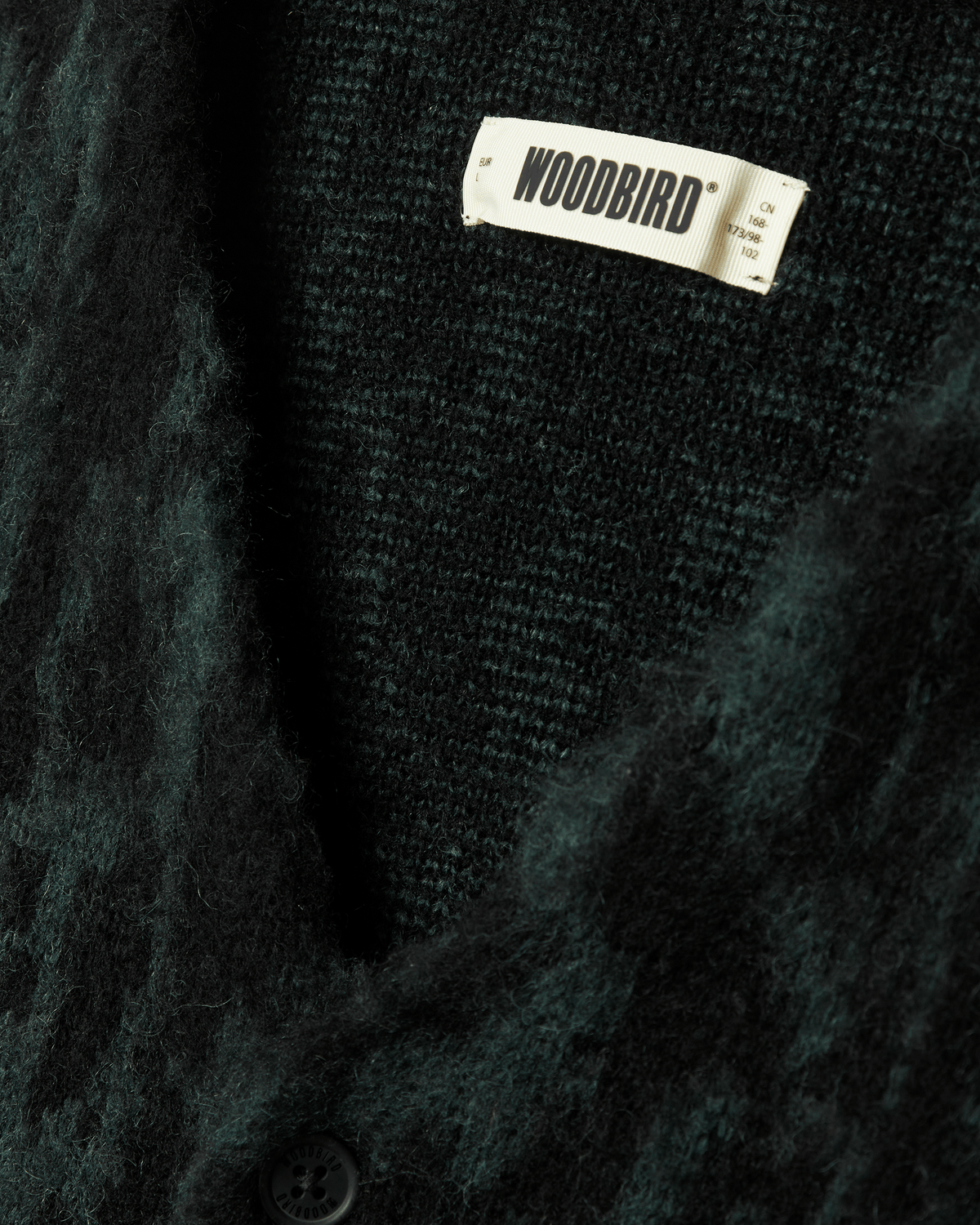 Woodbird WBGao JQ Cardigan Knits Green-Black