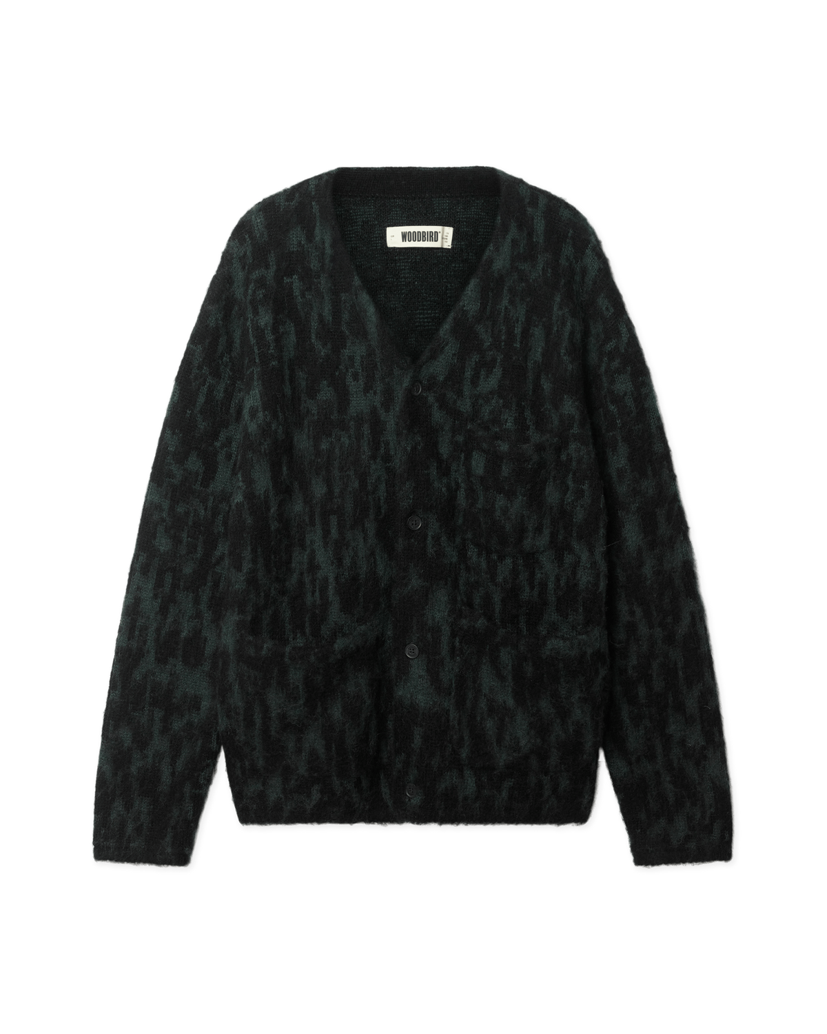 Woodbird WBGao JQ Cardigan Knits Green-Black