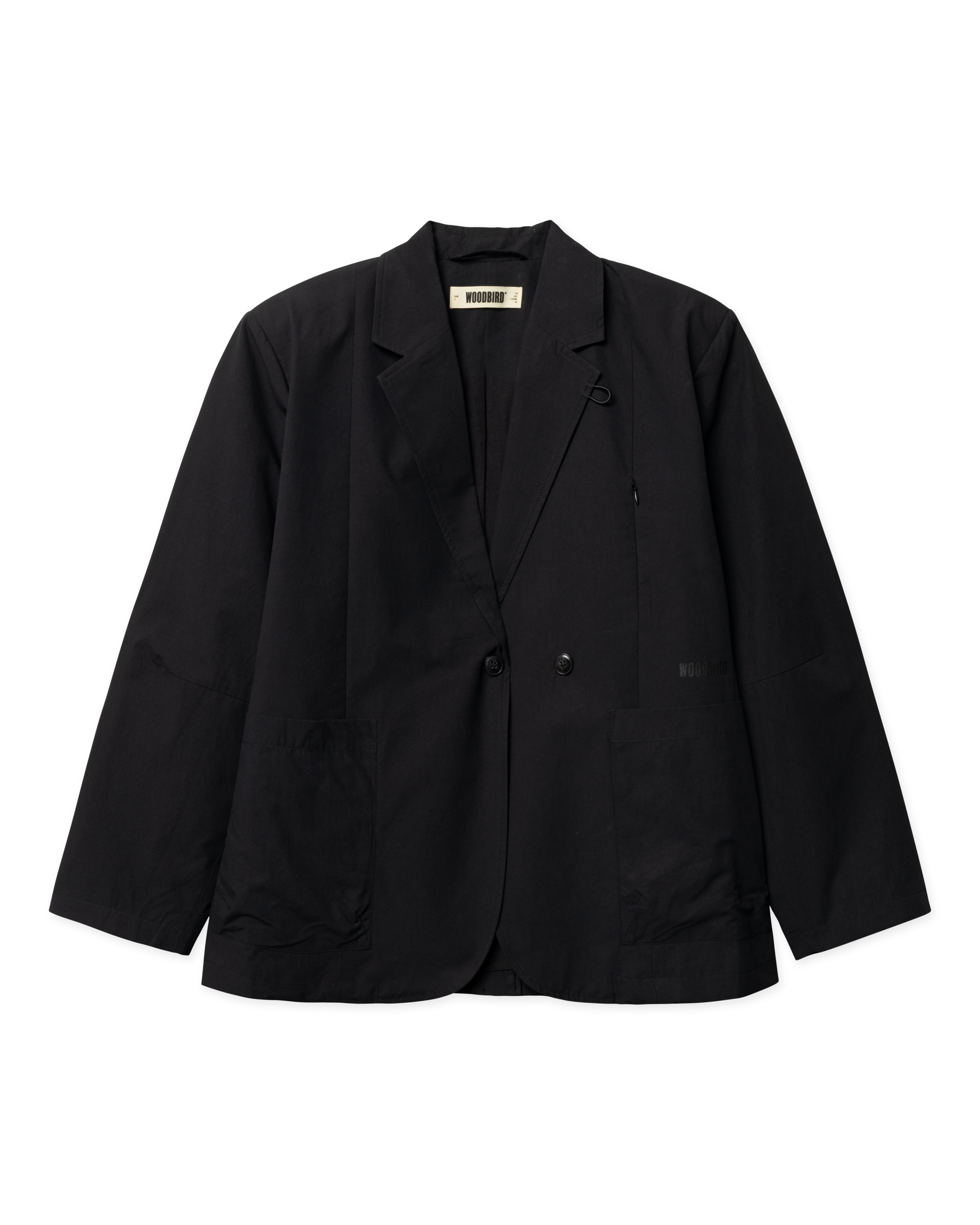 Woodbird WBGing Paper Blazer Jacket Jackets Black