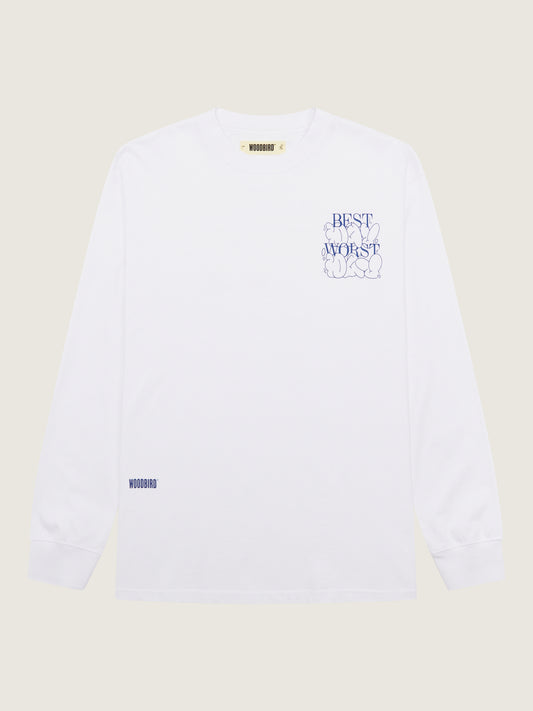 Woodbird WBHanes Day L/S T-Shirts White