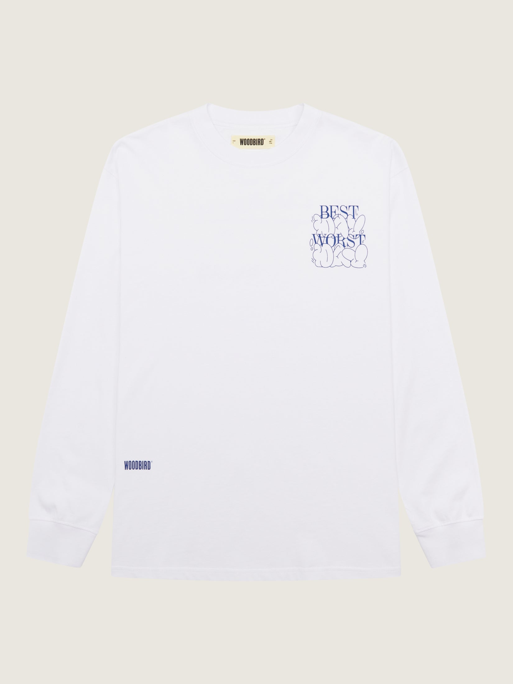 Woodbird WBHanes Day L/S T-Shirts White