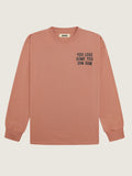 WBHanes DimSum L/S - Red Clay