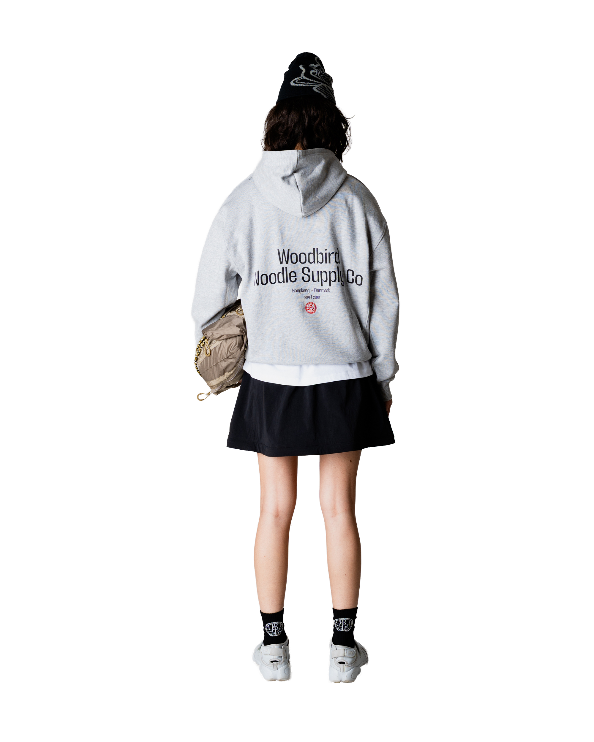 Woodbird Female WBHarper Supply Hoodie Sweats Light Grey Melange